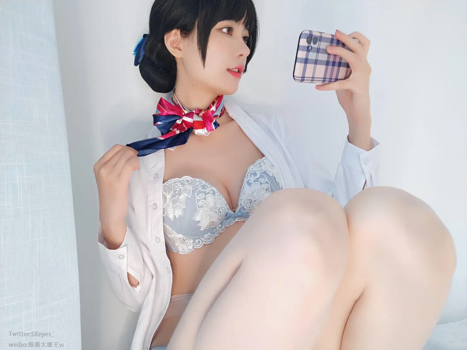 眼酱大魔王w Vol.19 空姐肉丝 [28P]插图9
