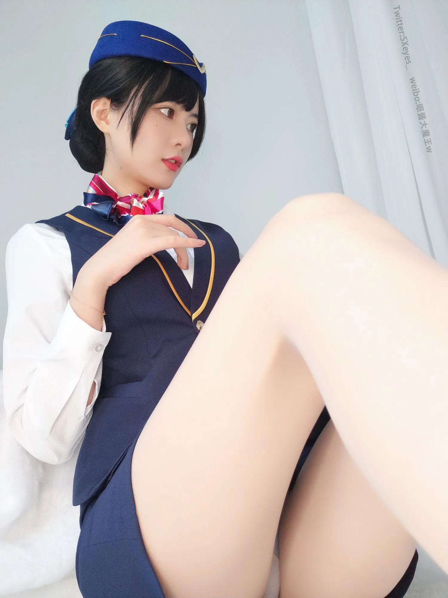 眼酱大魔王w Vol.19 空姐肉丝 [28P]插图3