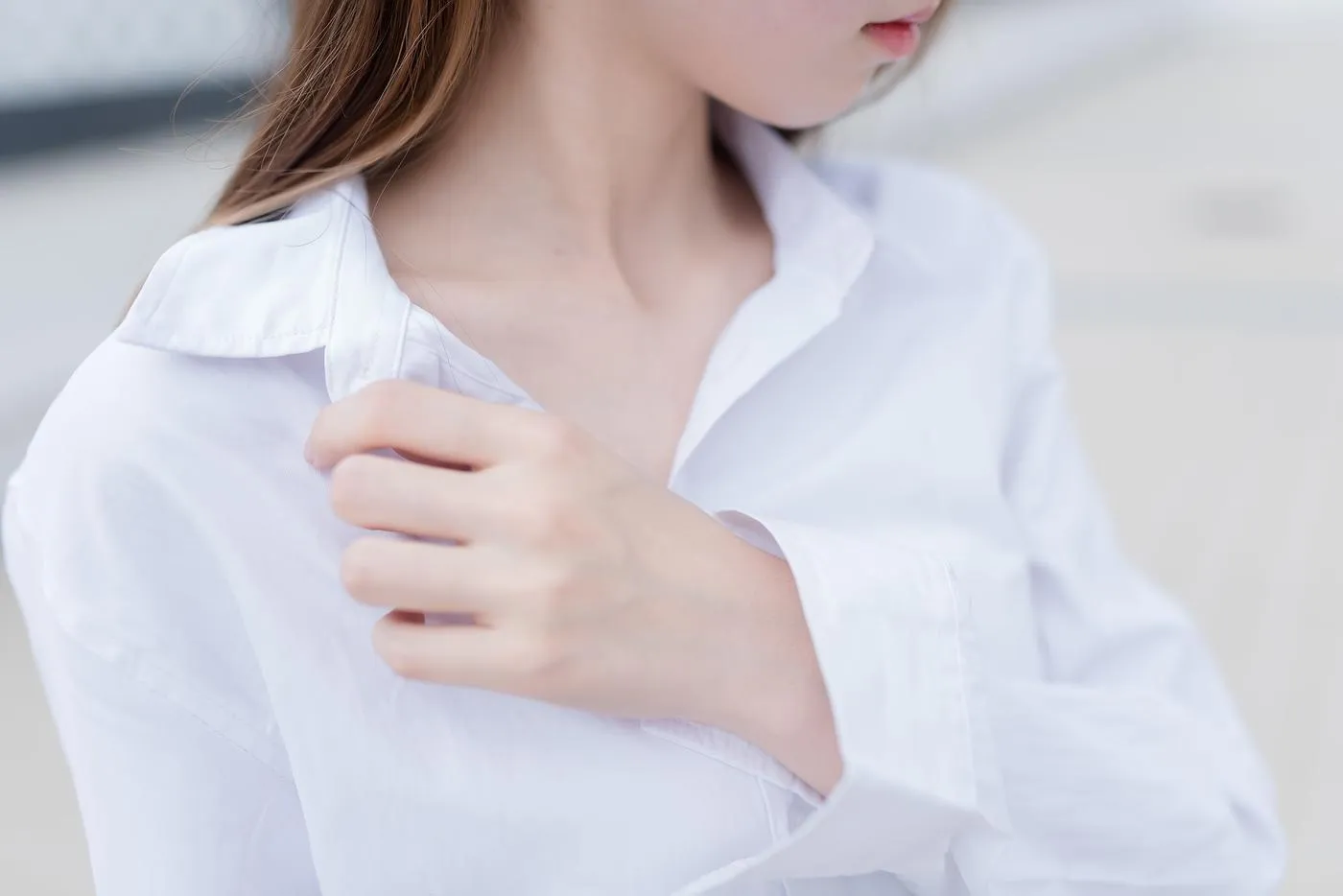 祖木子 – 裸脚白衬衫 · 足控福利 [46P]插图3