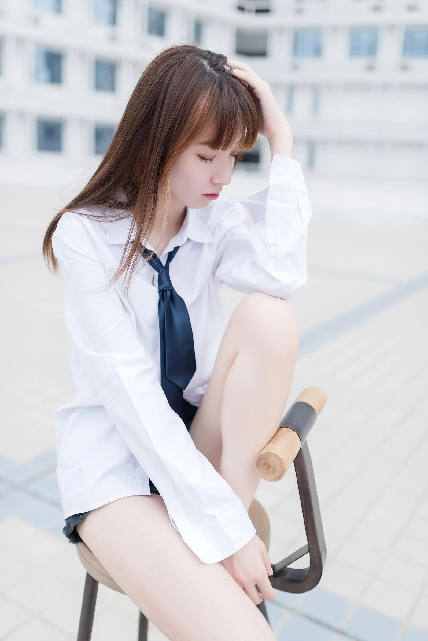 祖木子 – 裸脚白衬衫 · 足控福利 [46P]插图