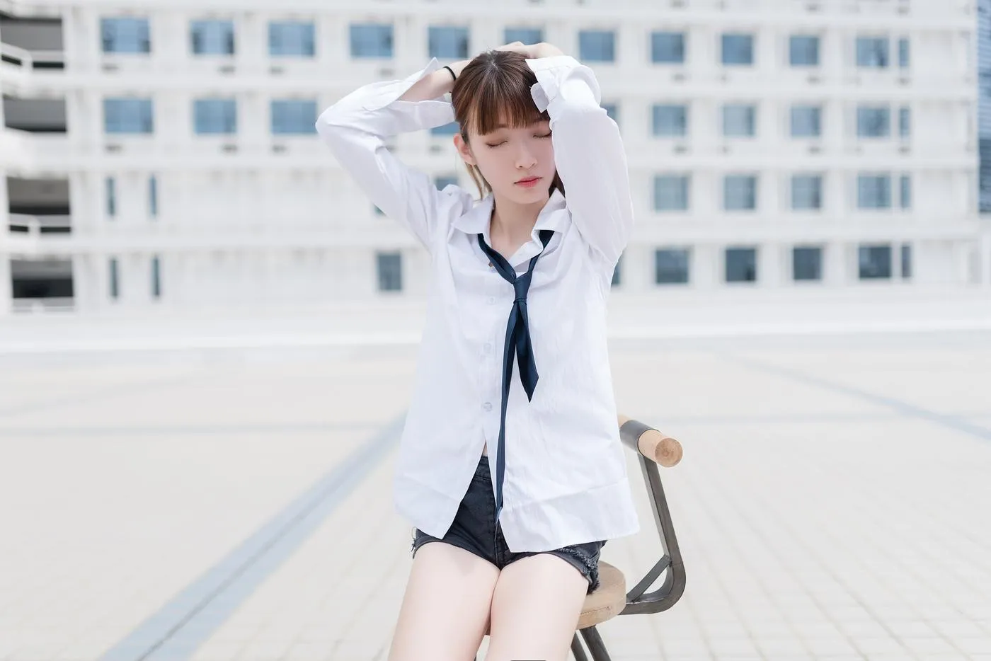 祖木子 – 裸脚白衬衫 · 足控福利 [46P]插图3