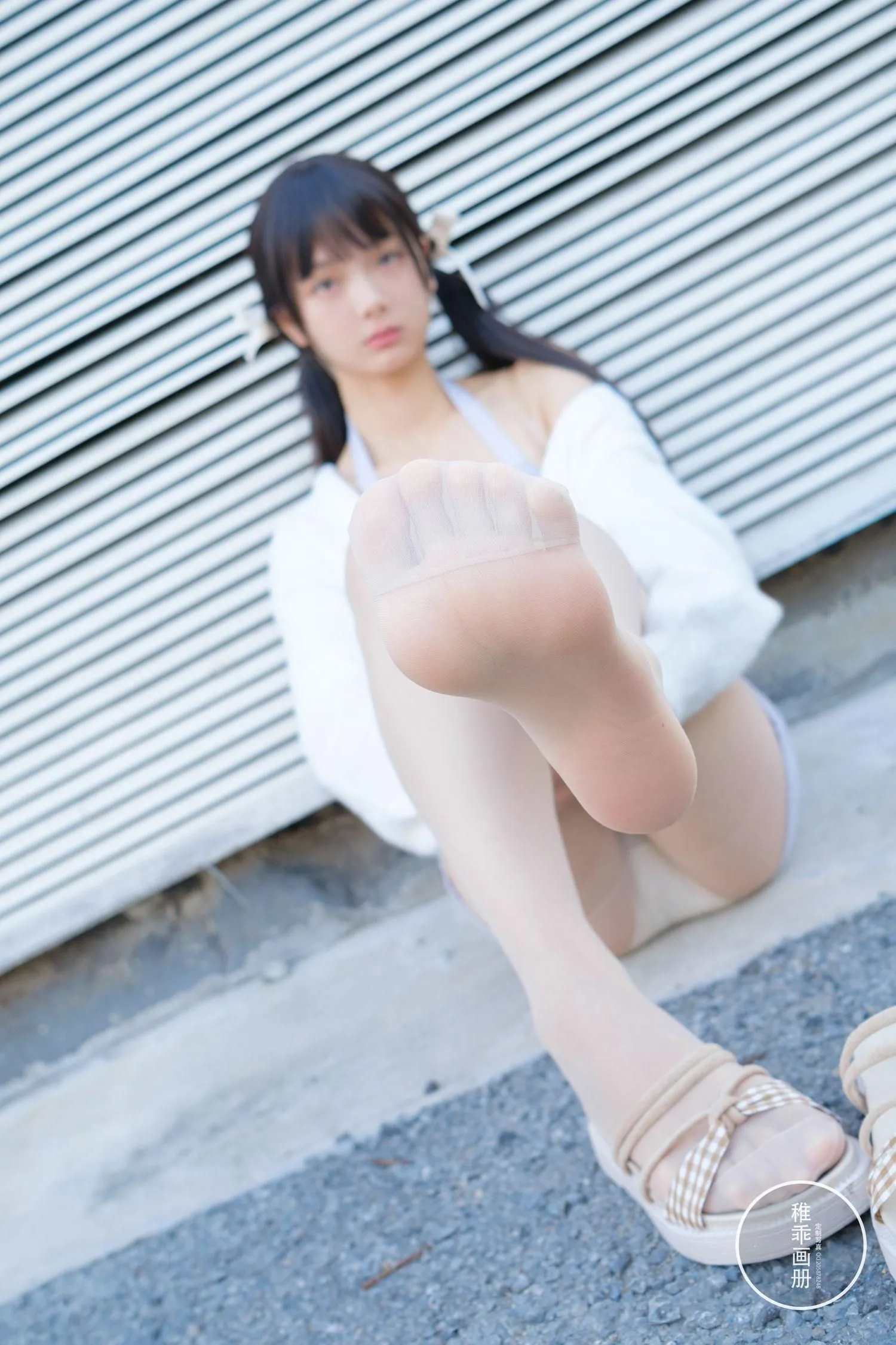 稚乖画册 – NO.15 夜夜 天台停车场肉丝 Lolita [83P]插图8