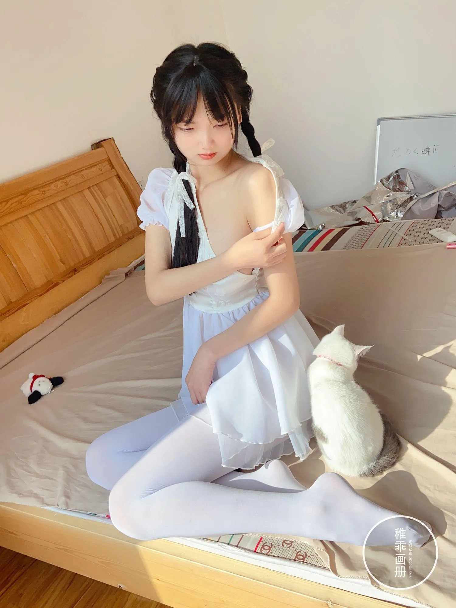 稚乖画册 – NO.16 夜夜 嬉戏 80d白丝 [74P]插图2