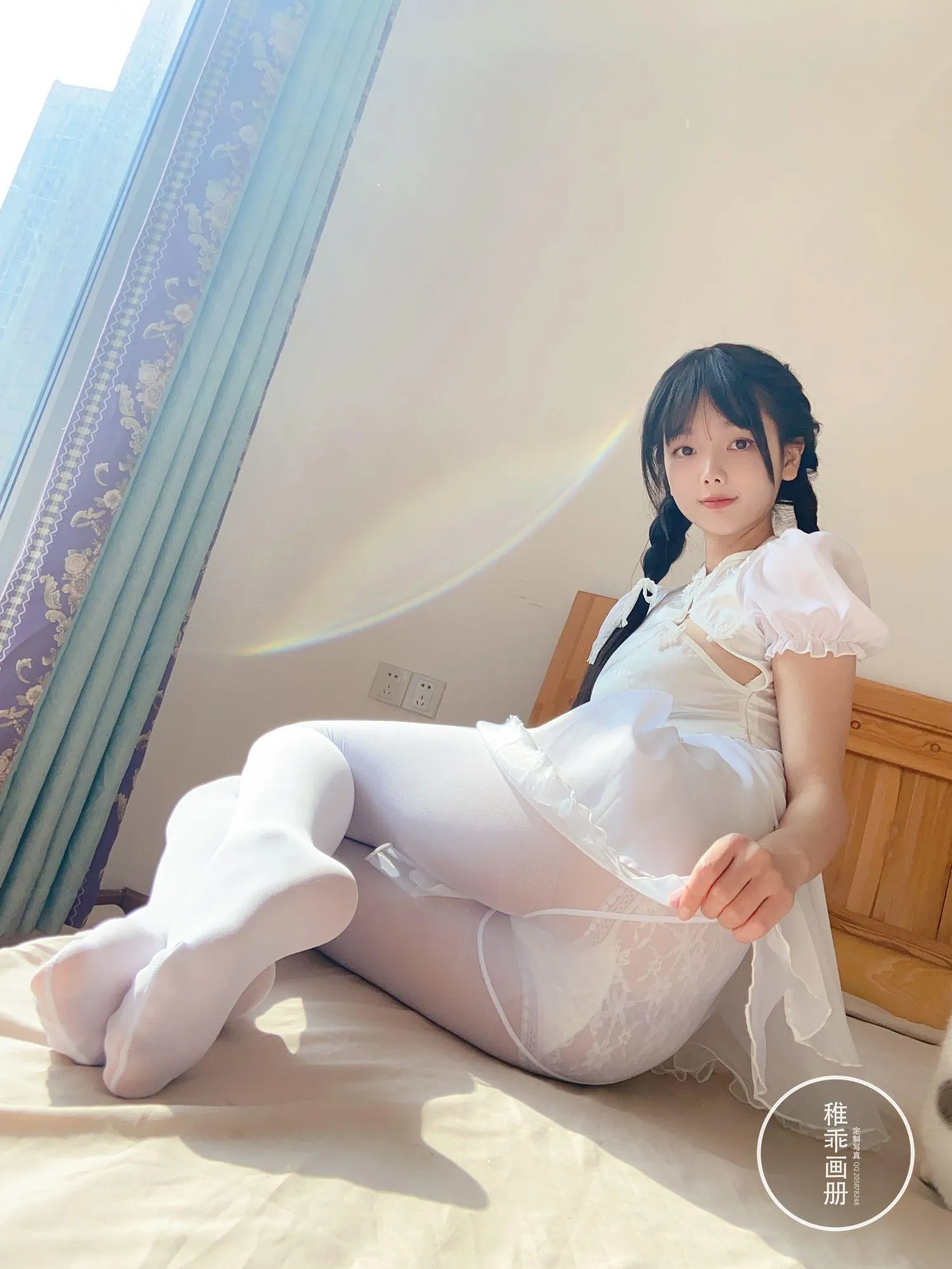稚乖画册 – NO.16 夜夜 嬉戏 80d白丝 [74P]插图1