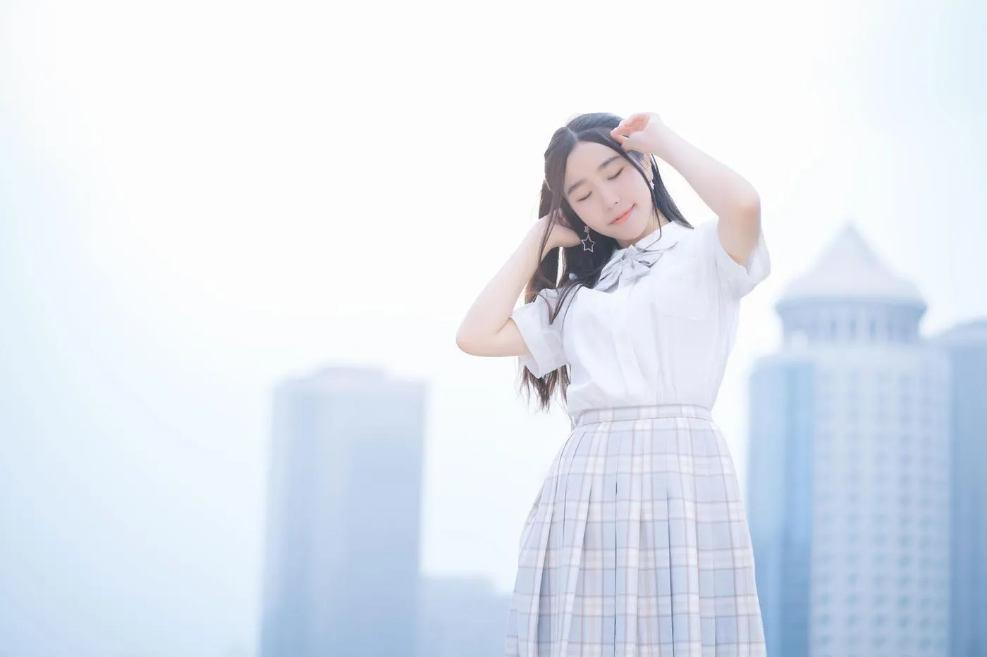 穆零Mu0 – NO.08 天台JK [21P]插图