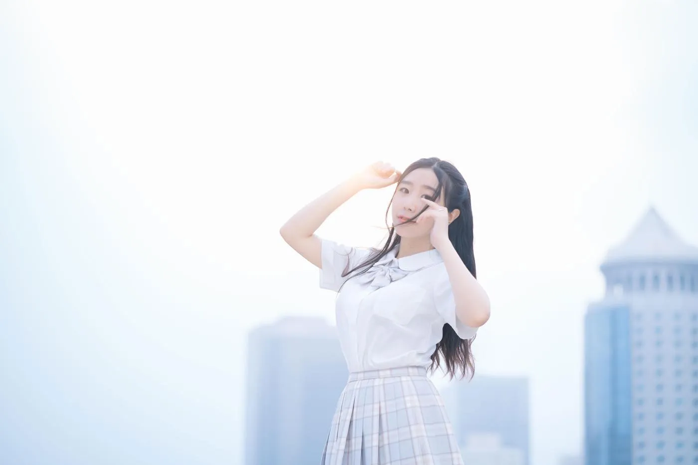 穆零Mu0 – NO.08 天台JK [21P]插图2