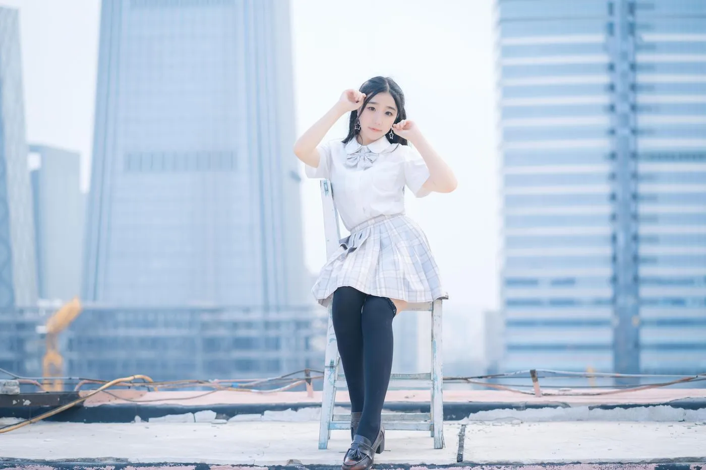穆零Mu0 – NO.08 天台JK [21P]插图5