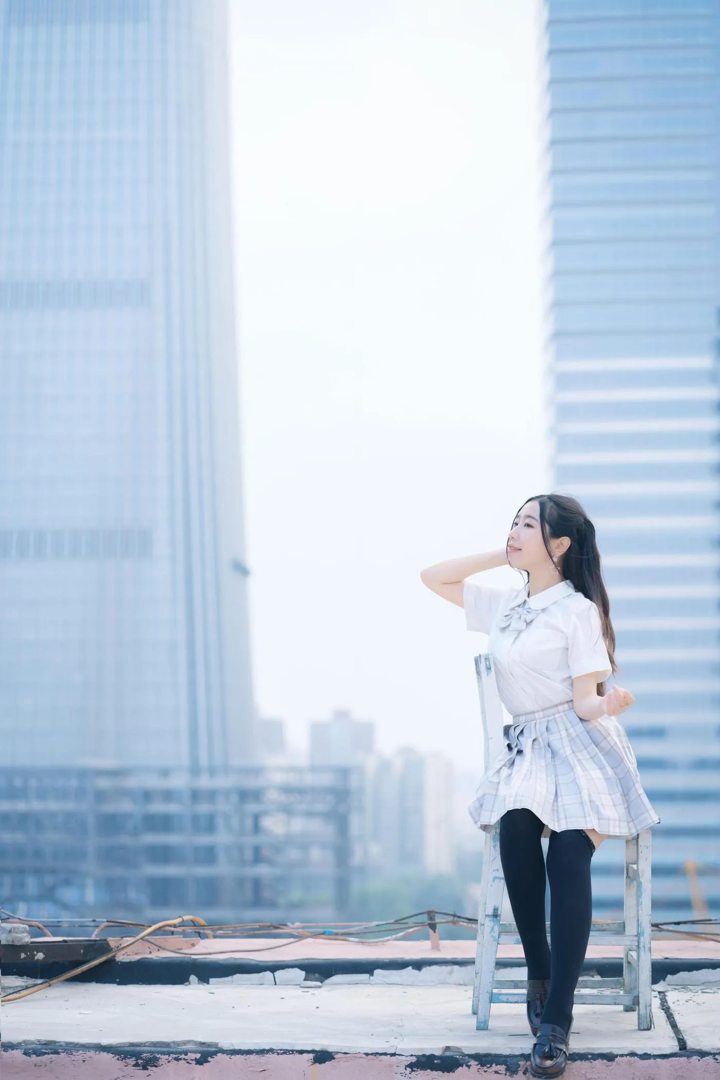 穆零Mu0 – NO.08 天台JK [21P]插图6