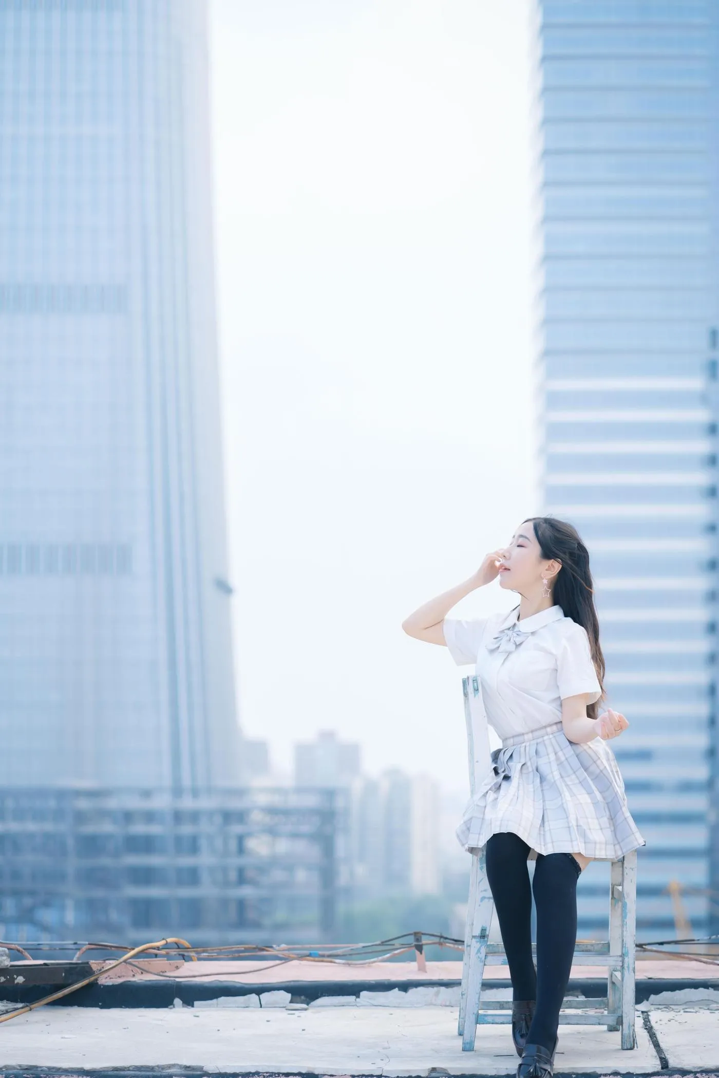 穆零Mu0 – NO.08 天台JK [21P]插图7