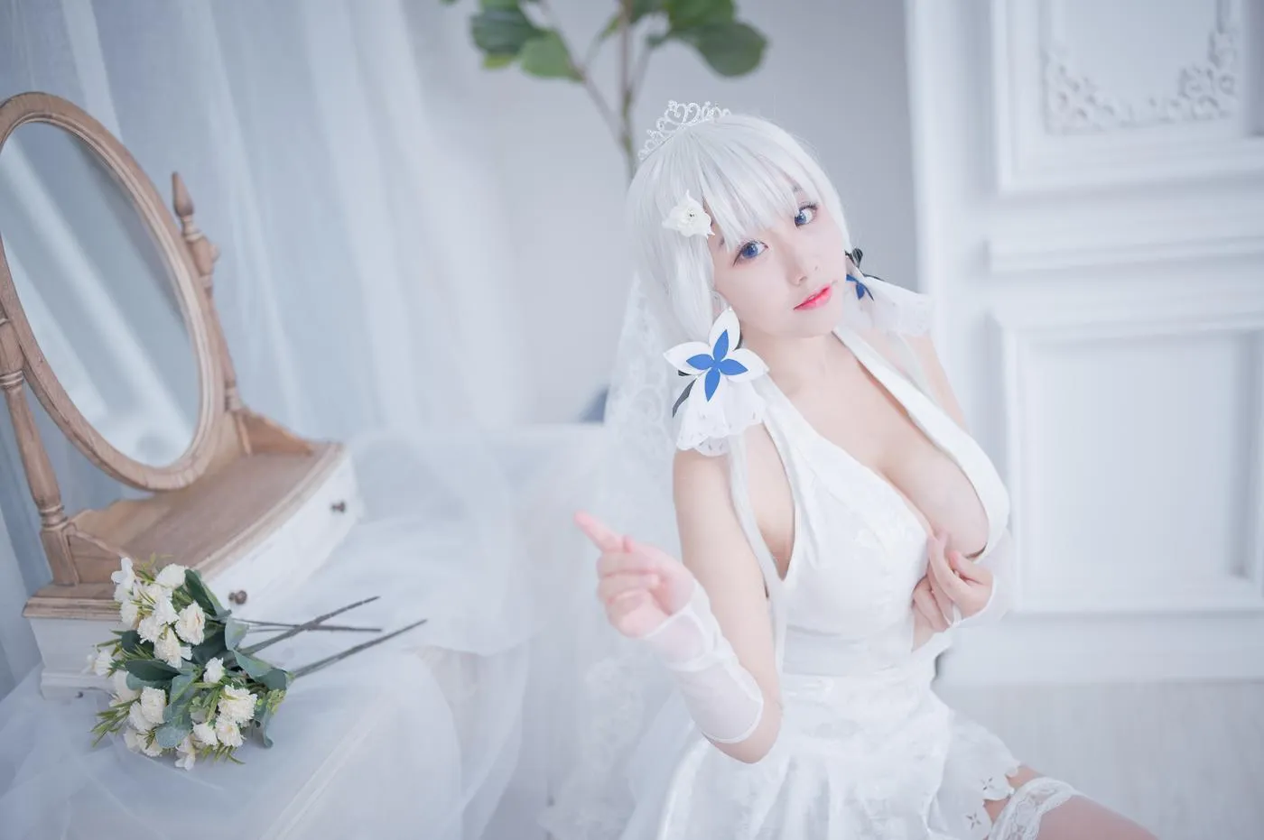 穆零Mu0 – NO.40 光辉婚纱 [30P]插图2