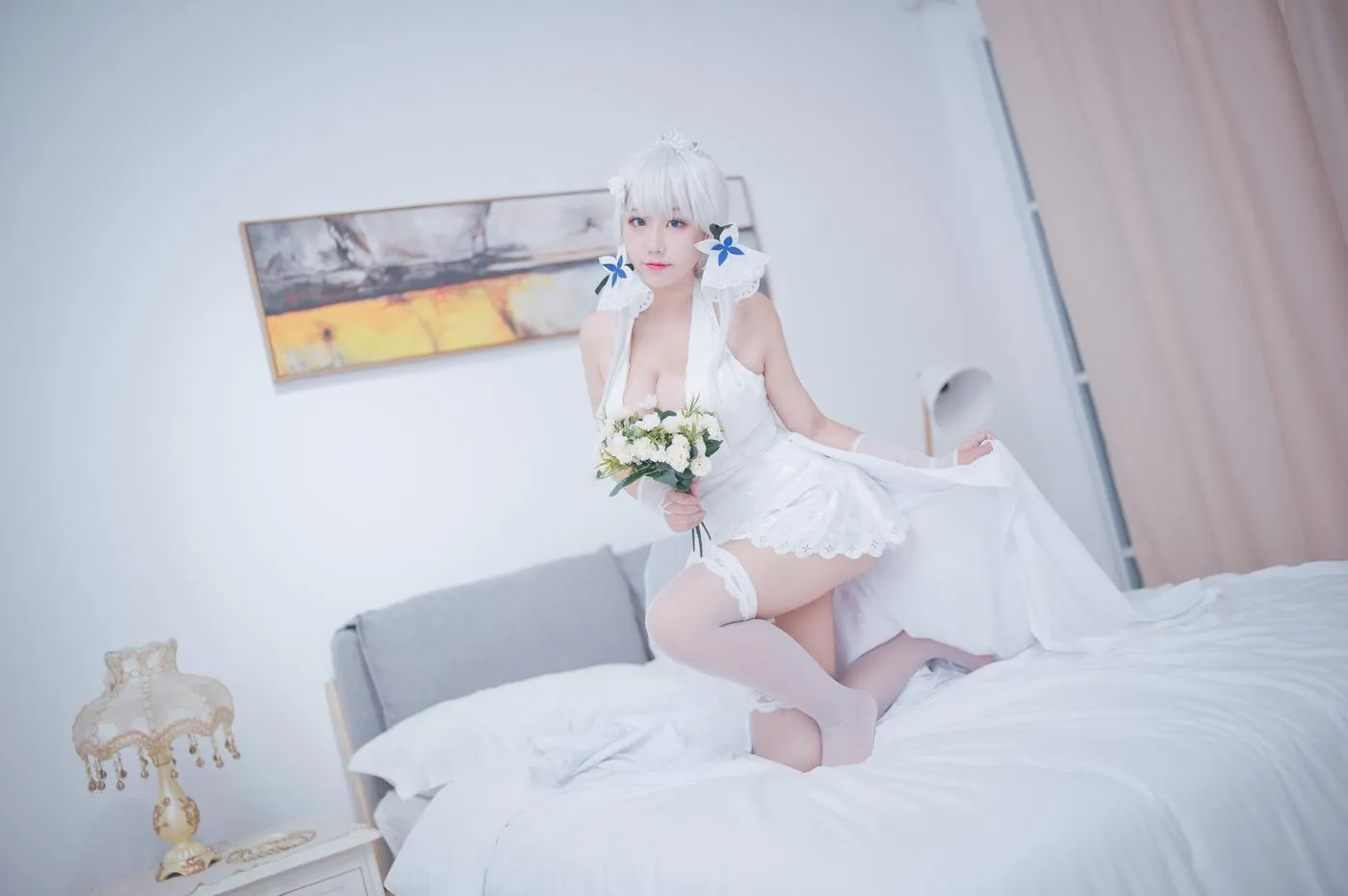 穆零Mu0 – NO.40 光辉婚纱 [30P]插图3