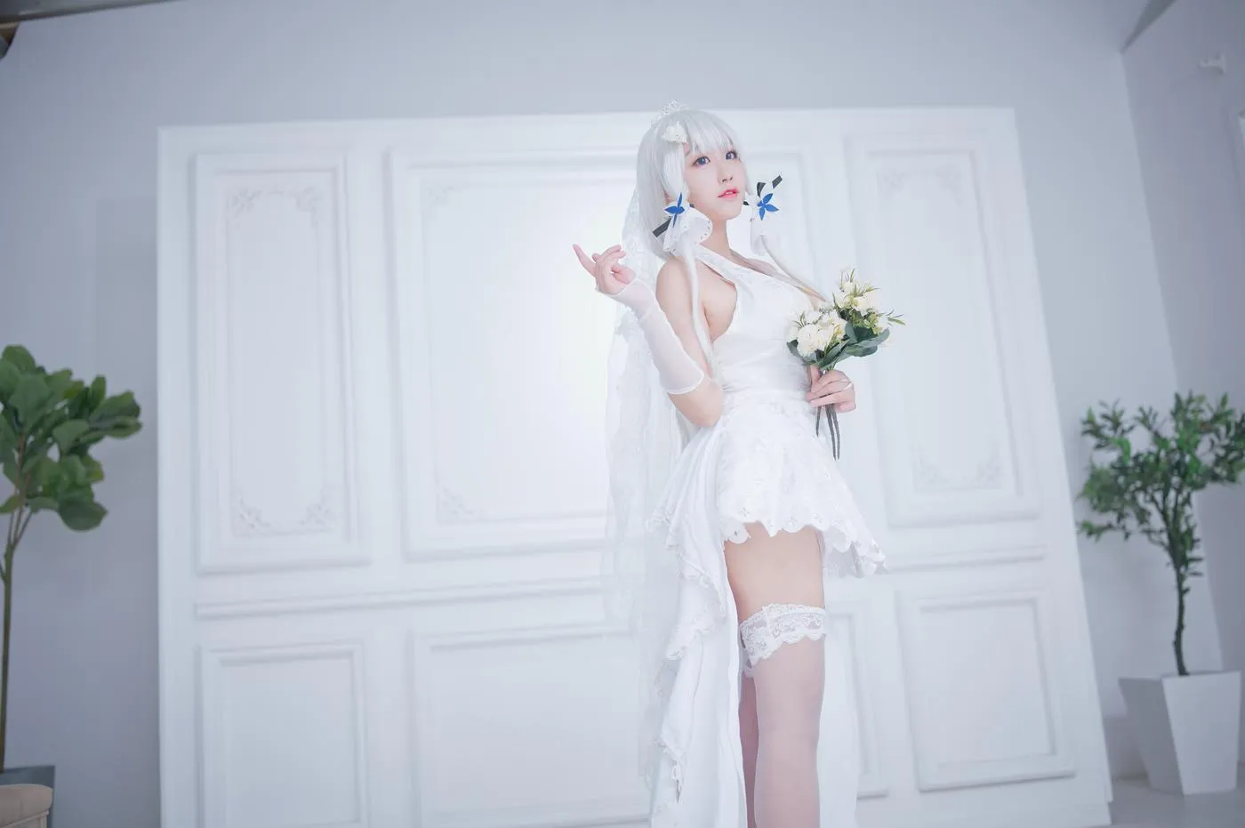 穆零Mu0 – NO.40 光辉婚纱 [30P]插图4