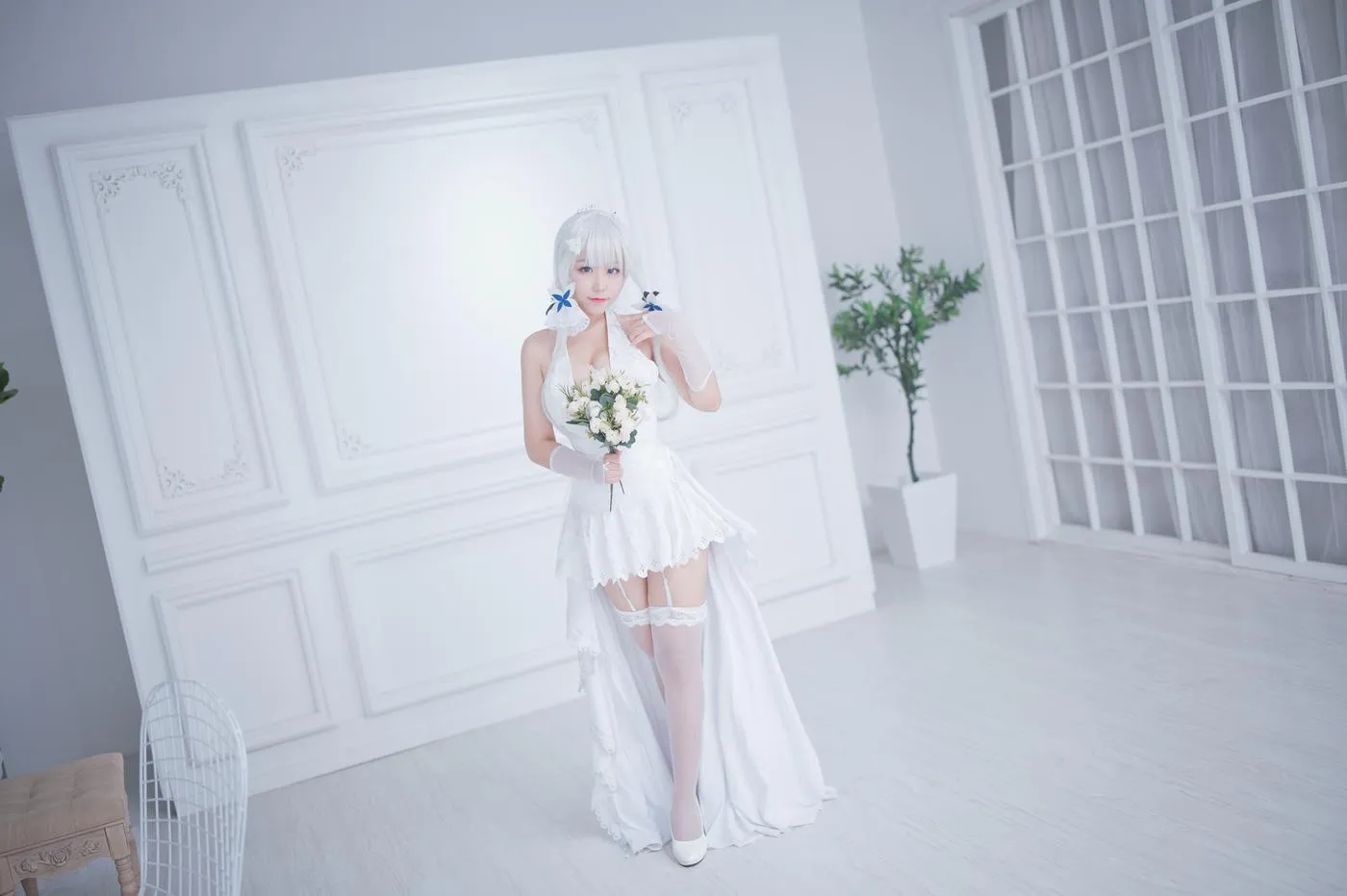 穆零Mu0 – NO.40 光辉婚纱 [30P]插图9
