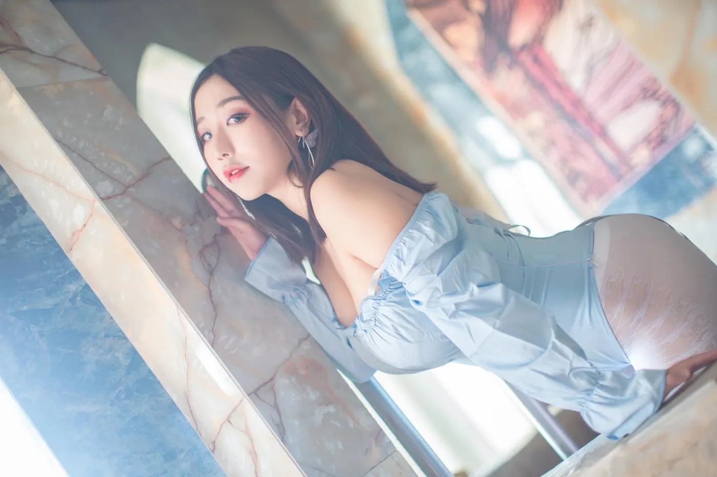 穆零Mu0 – VOL.12 写真小合集-温泉白丝 [37P]插图2