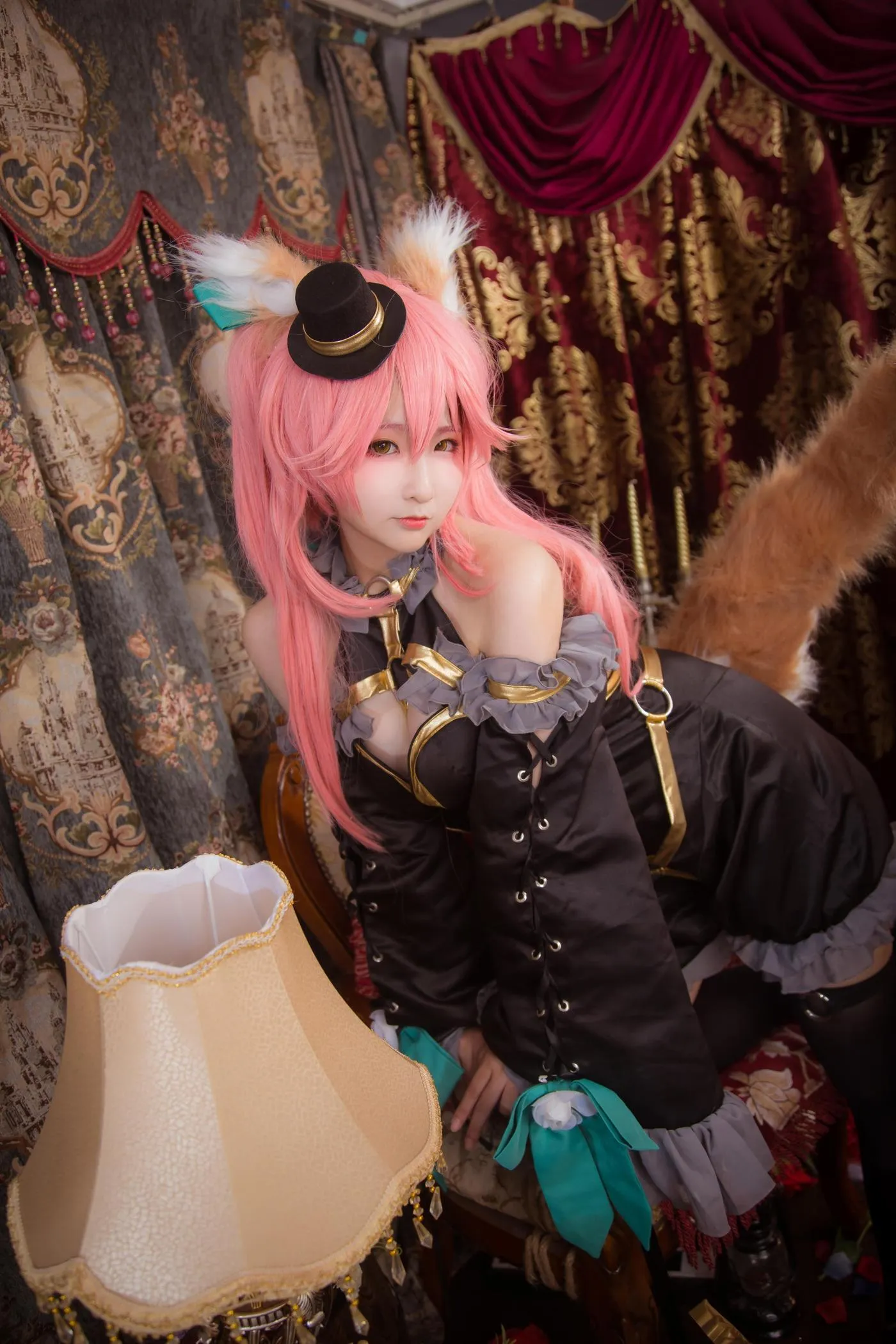 绫Aya – NO.03 FATEEXTEL-玉藻前-漆黑魔术师 [21P]插图5