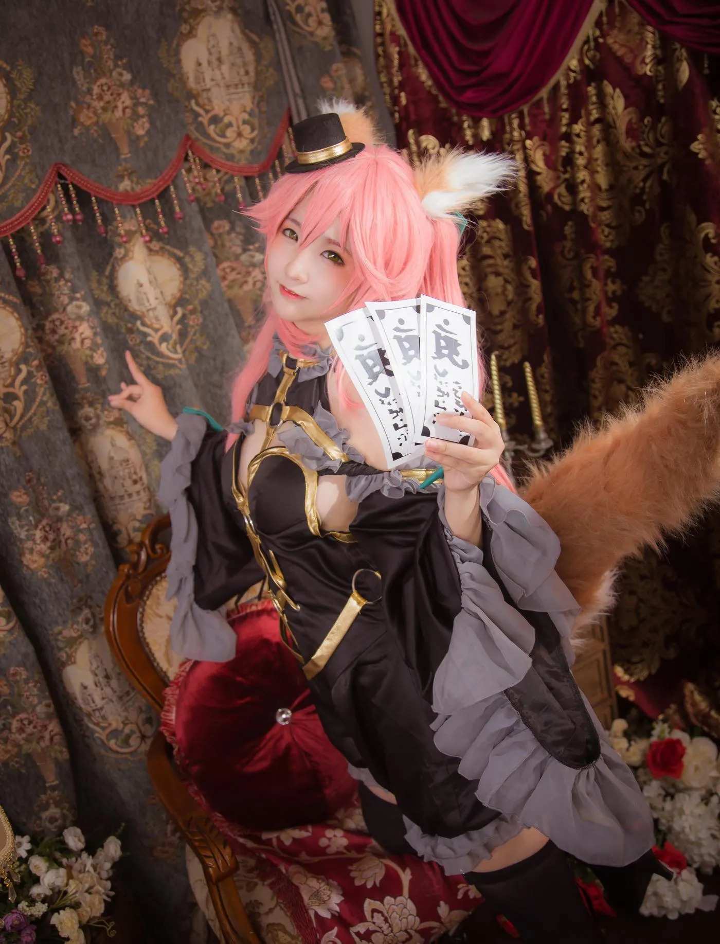 绫Aya – NO.03 FATEEXTEL-玉藻前-漆黑魔术师 [21P]插图6