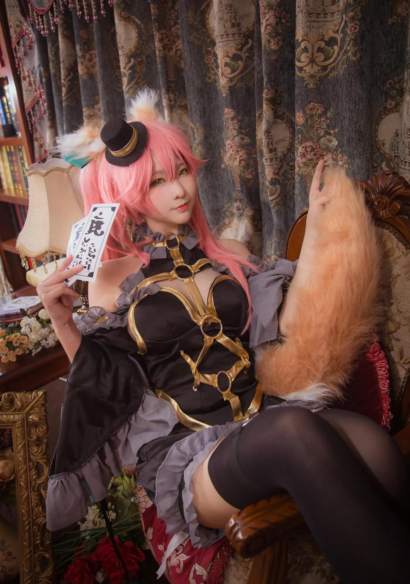 绫Aya – NO.03 FATEEXTEL-玉藻前-漆黑魔术师 [21P]插图7