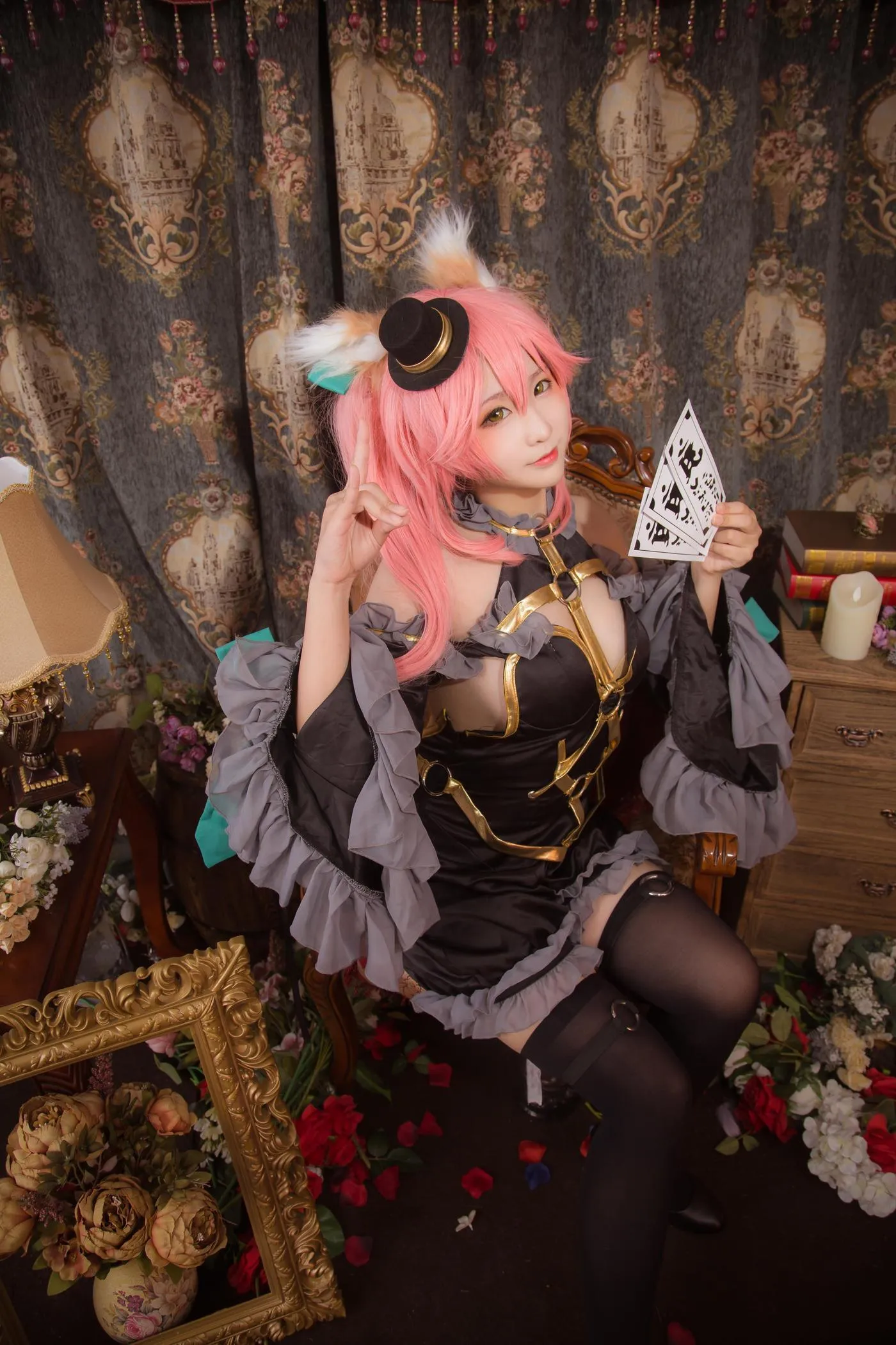 绫Aya – NO.03 FATEEXTEL-玉藻前-漆黑魔术师 [21P]插图8