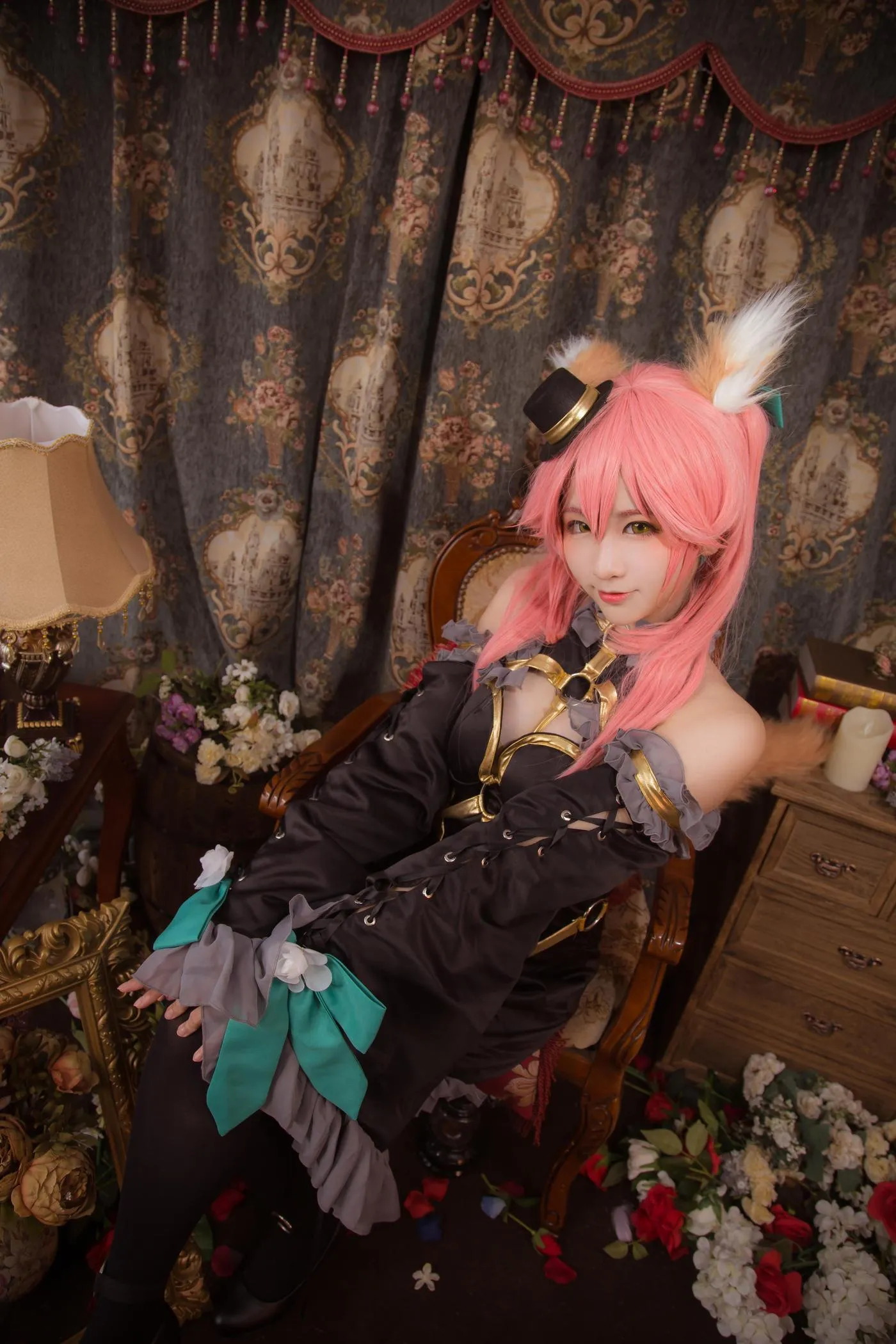 绫Aya – NO.03 FATEEXTEL-玉藻前-漆黑魔术师 [21P]插图9