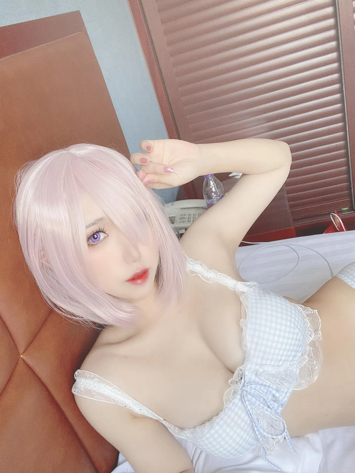 芋圆侑子 – NO.23 蓝格子小清新 [22P]插图1