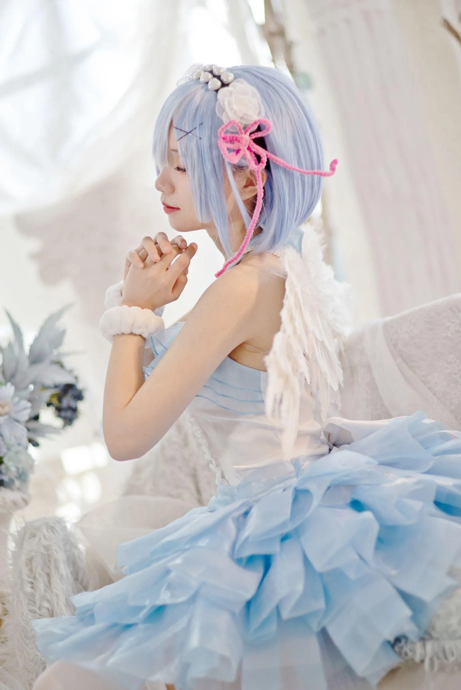 花柒Hana – NO.01 蕾姆大天使正片 [19P]插图6