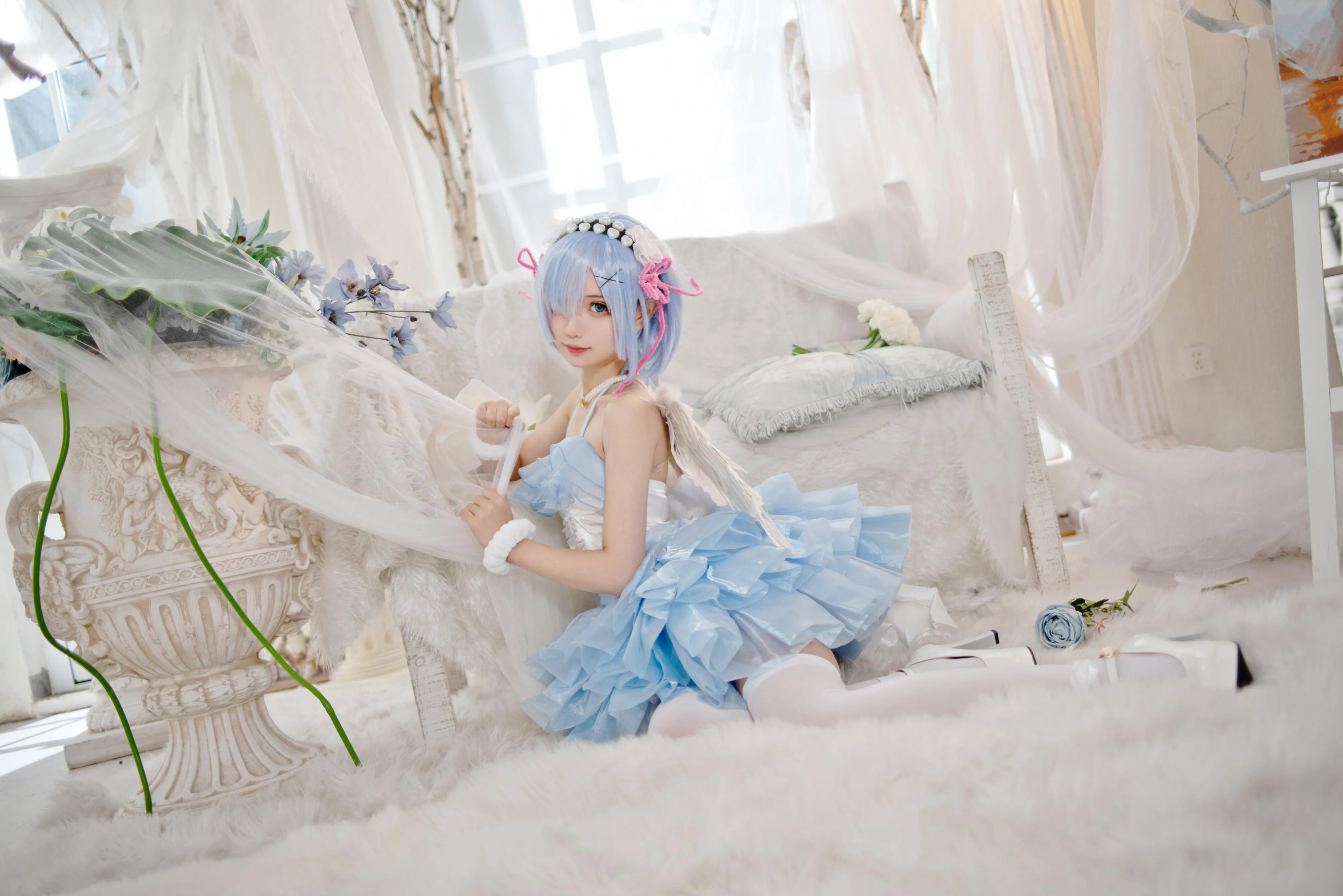 花柒Hana – NO.01 蕾姆大天使正片 [19P]插图1