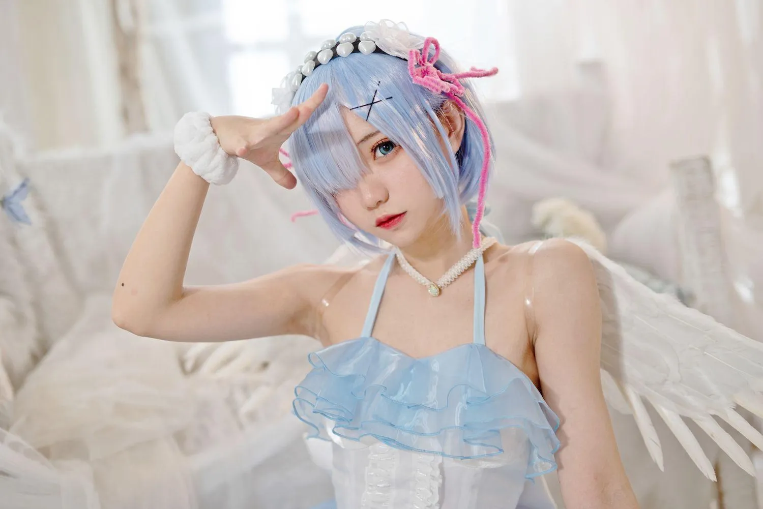 花柒Hana – NO.01 蕾姆大天使正片 [19P]插图4