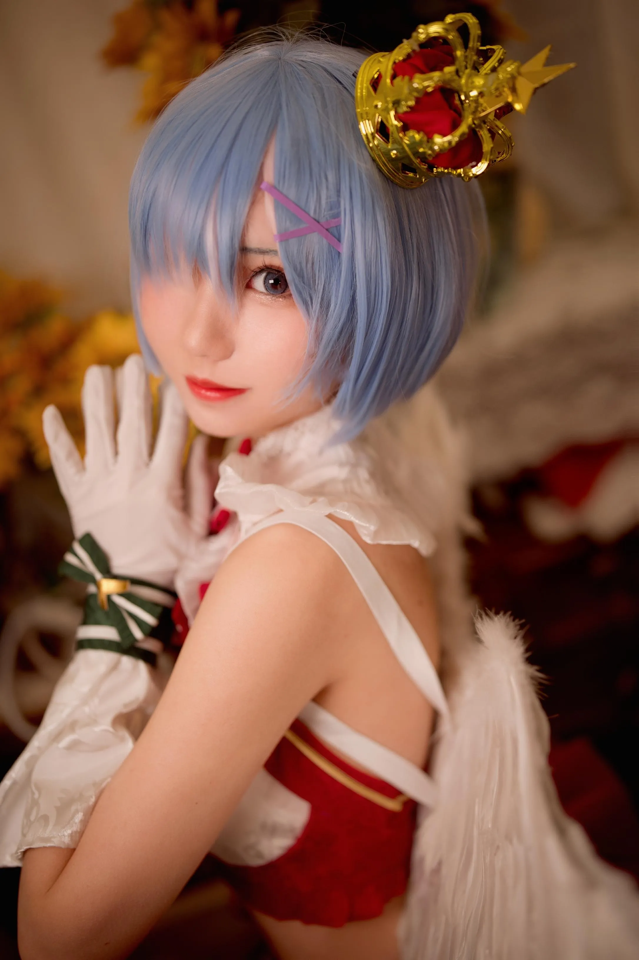 花柒Hana – NO.03 圣诞蕾姆cos正片 [22P]插图1