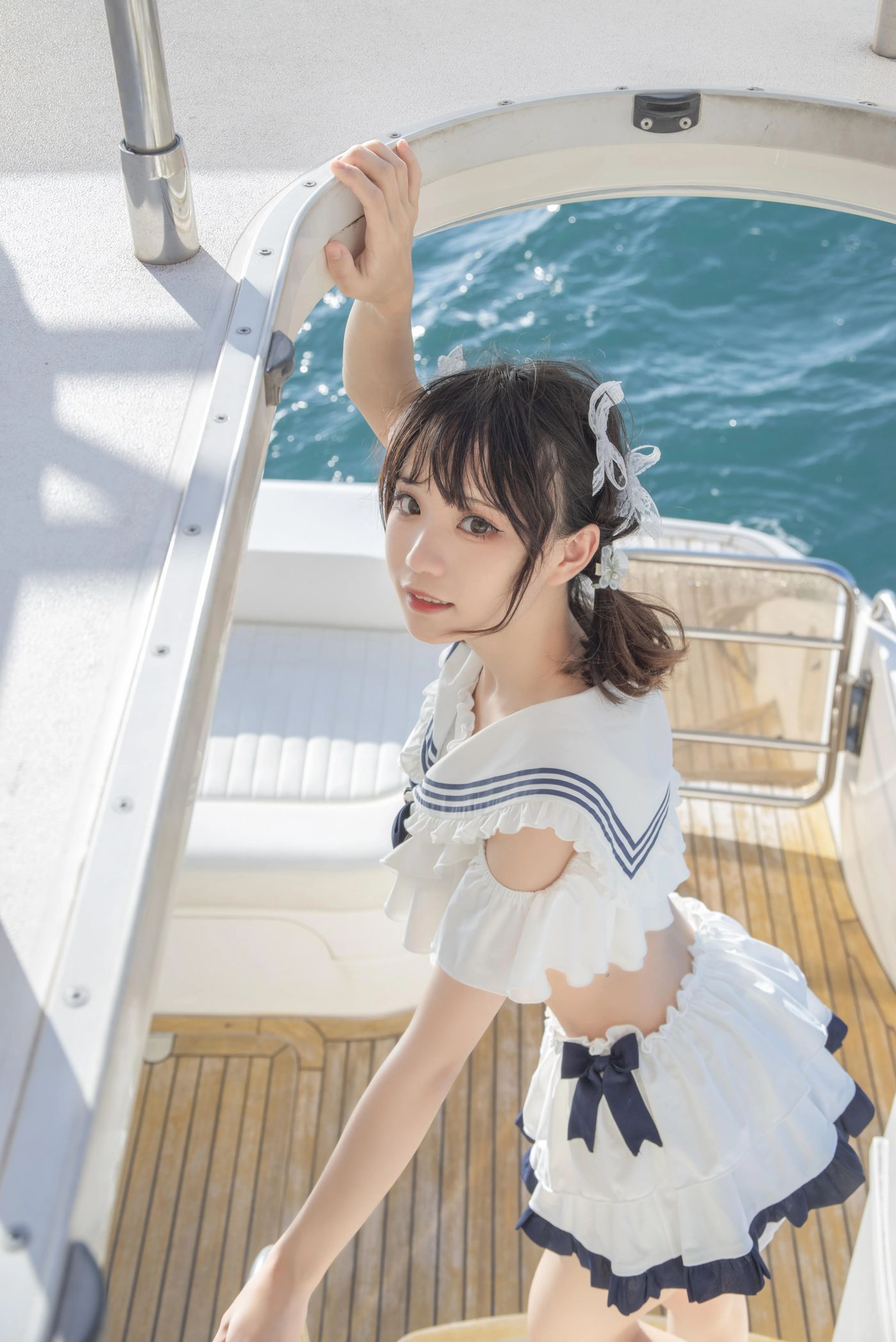 花柒Hana – NO.13 三亚熊之海军风泳装 [12P]插图8