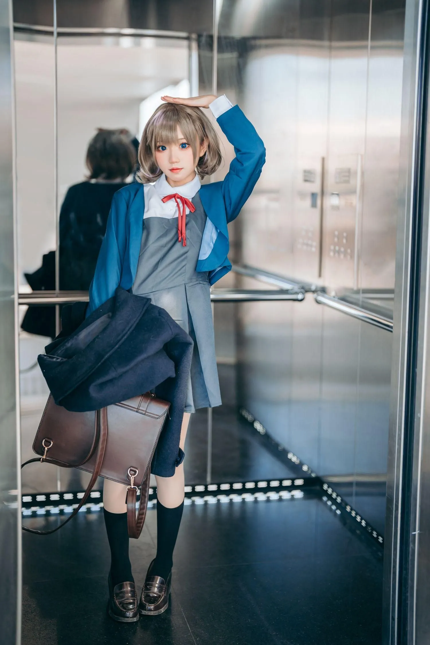 花柒Hana – NO.19 唐可可校服 [15P]插图2