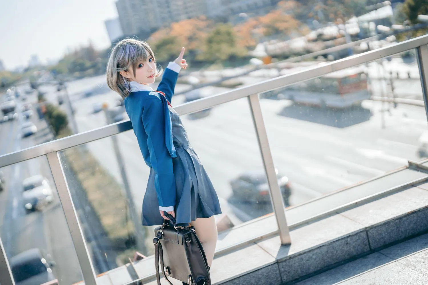 花柒Hana – NO.19 唐可可校服 [15P]插图4