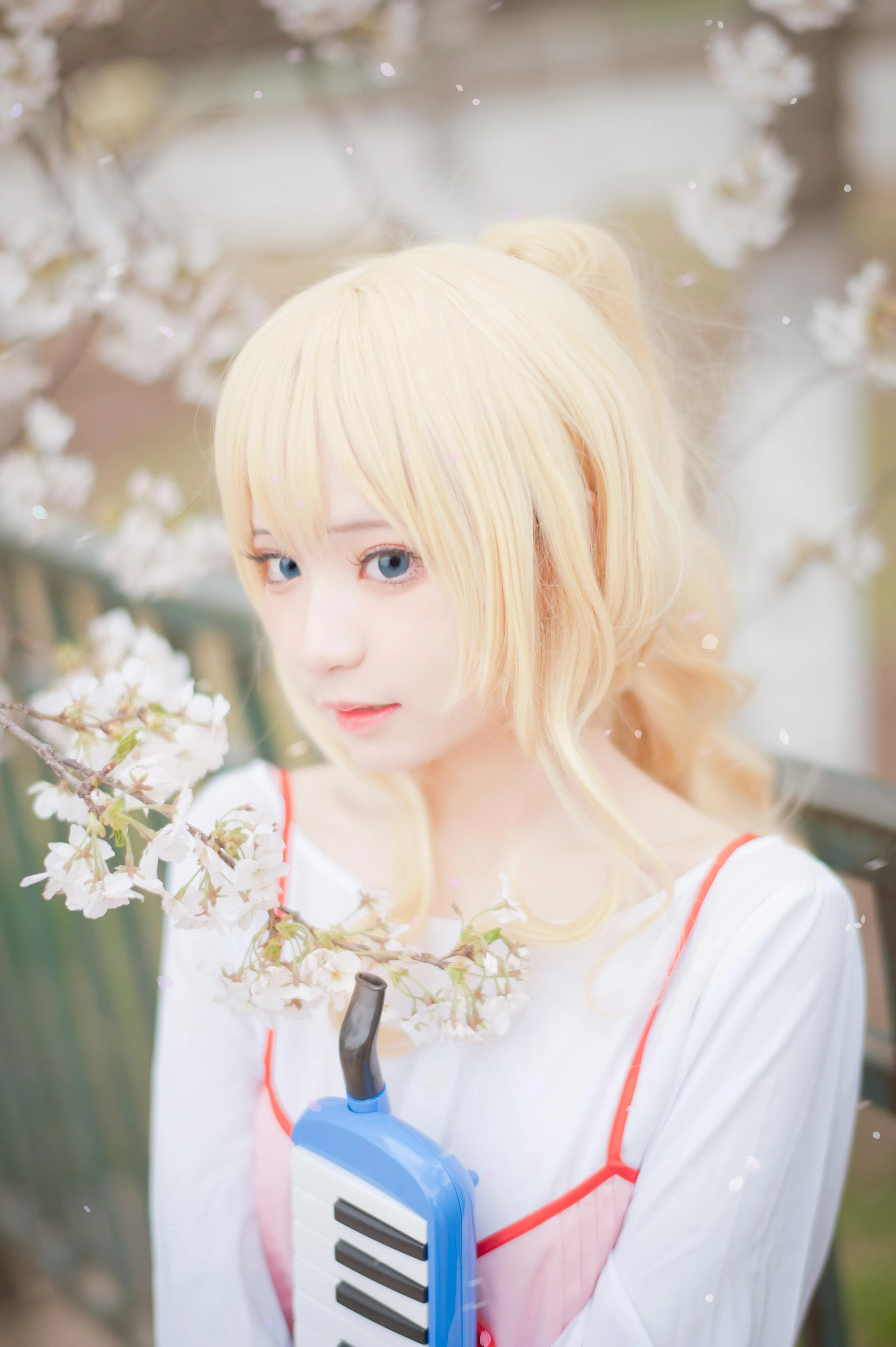 花柒Hana – NO.20 宫园熏粉裙 [9P]插图7