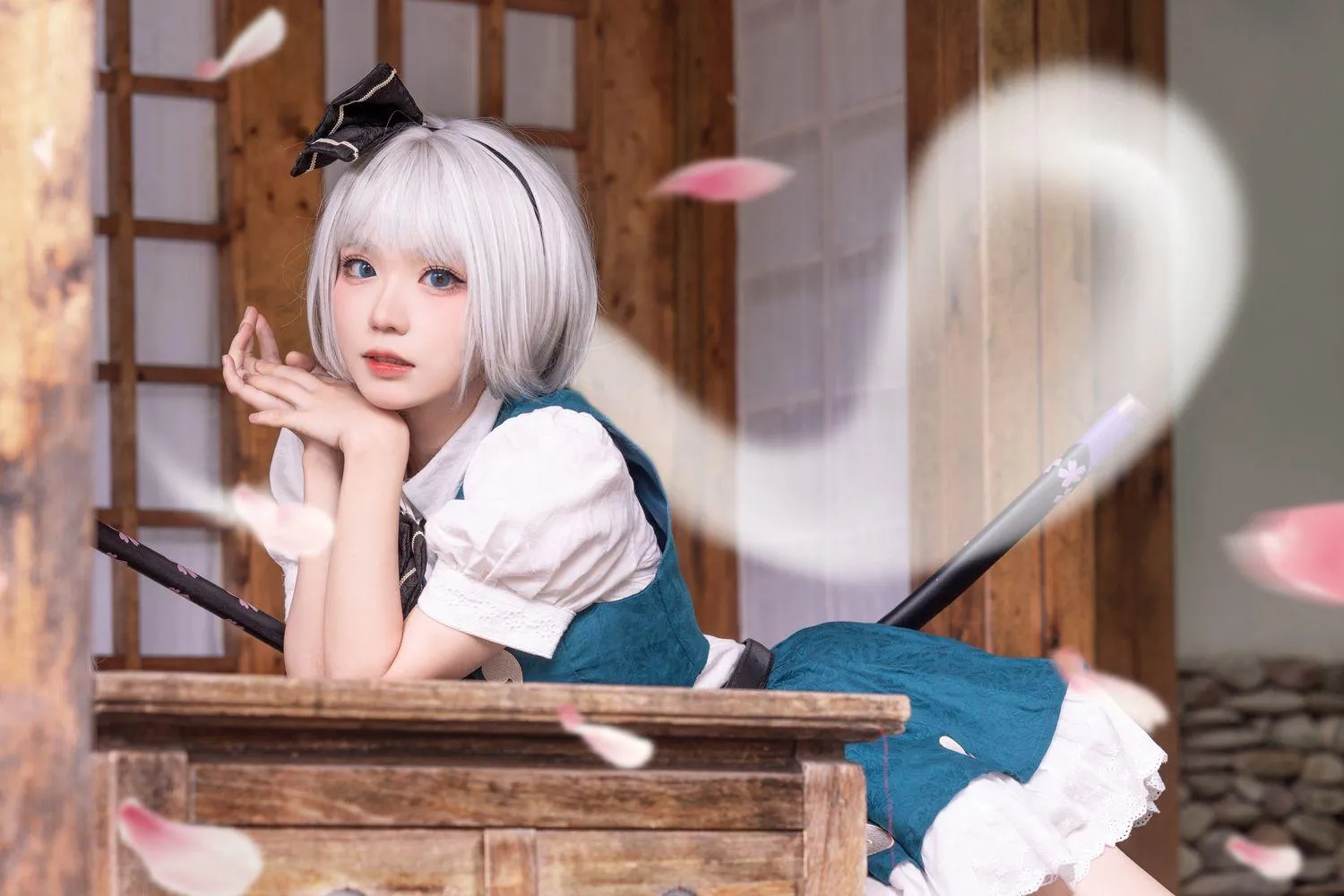 花柒Hana – NO.24 魂魄妖梦cos夏版 [15P]插图1