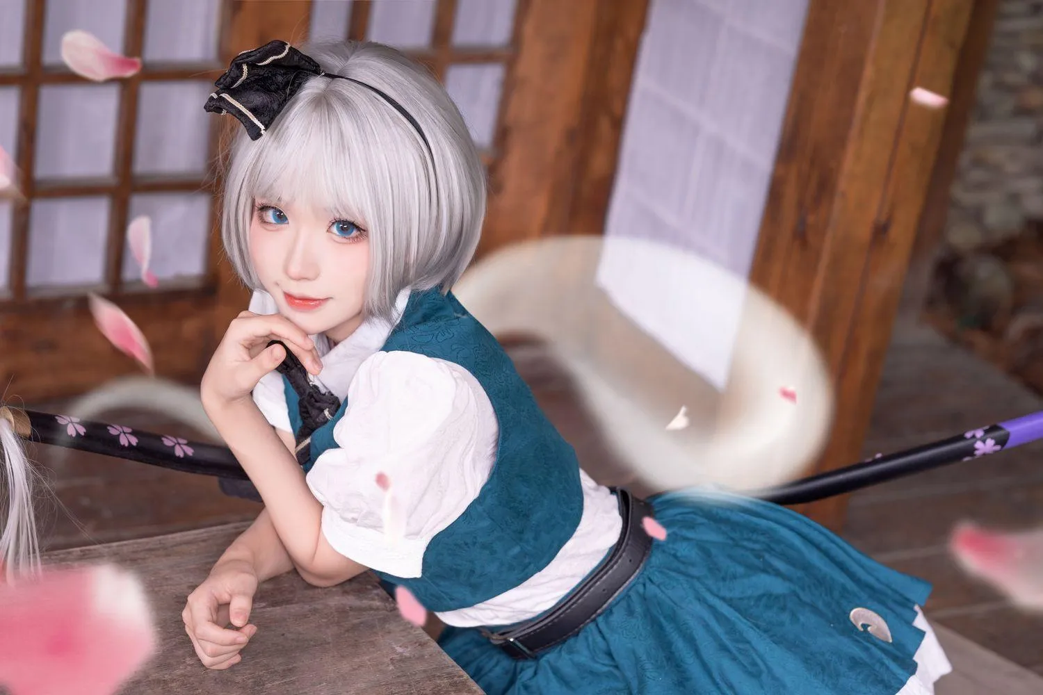 花柒Hana – NO.24 魂魄妖梦cos夏版 [15P]插图2