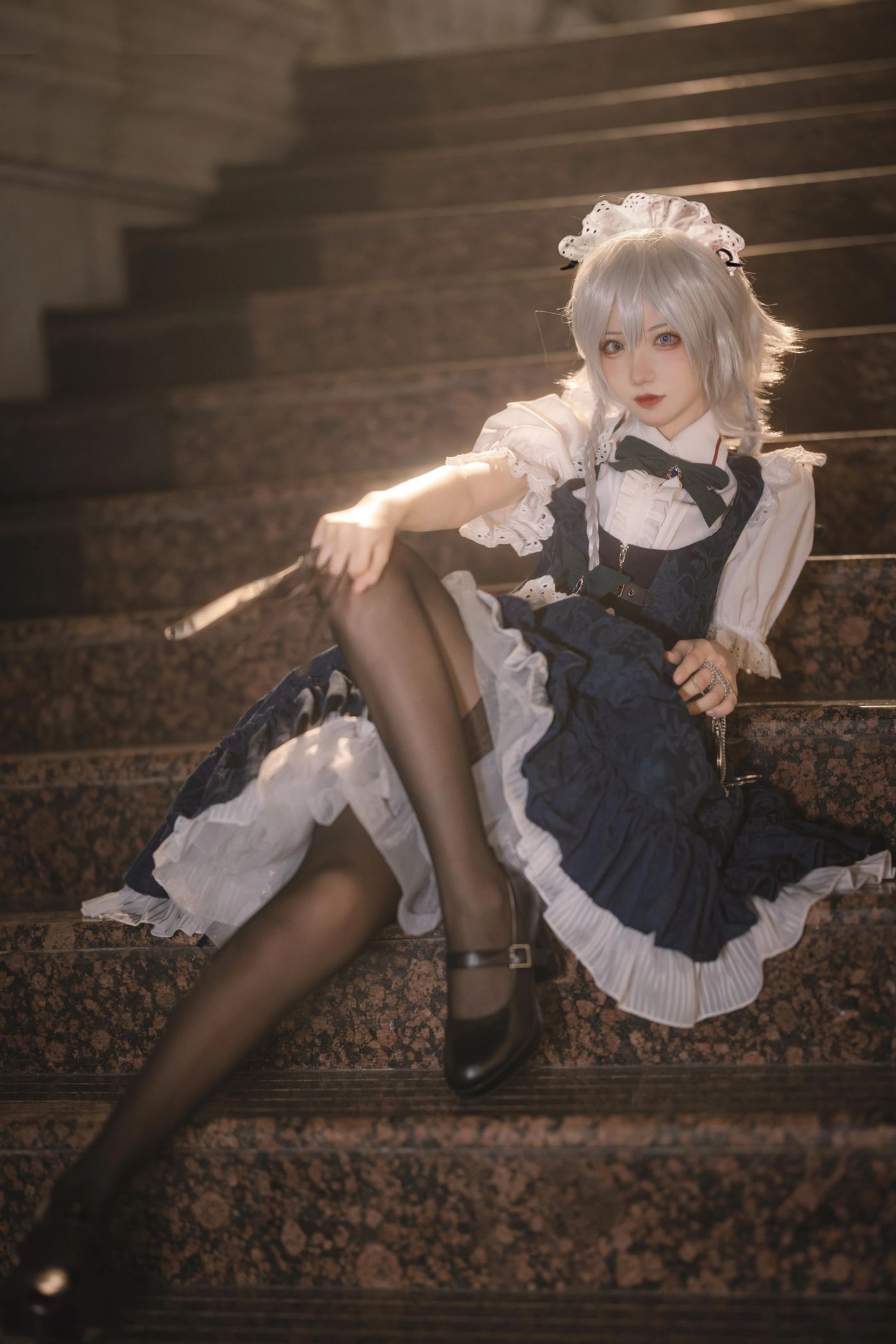 花柒Hana – NO.26 星雨咲夜女仆 [9P]插图8