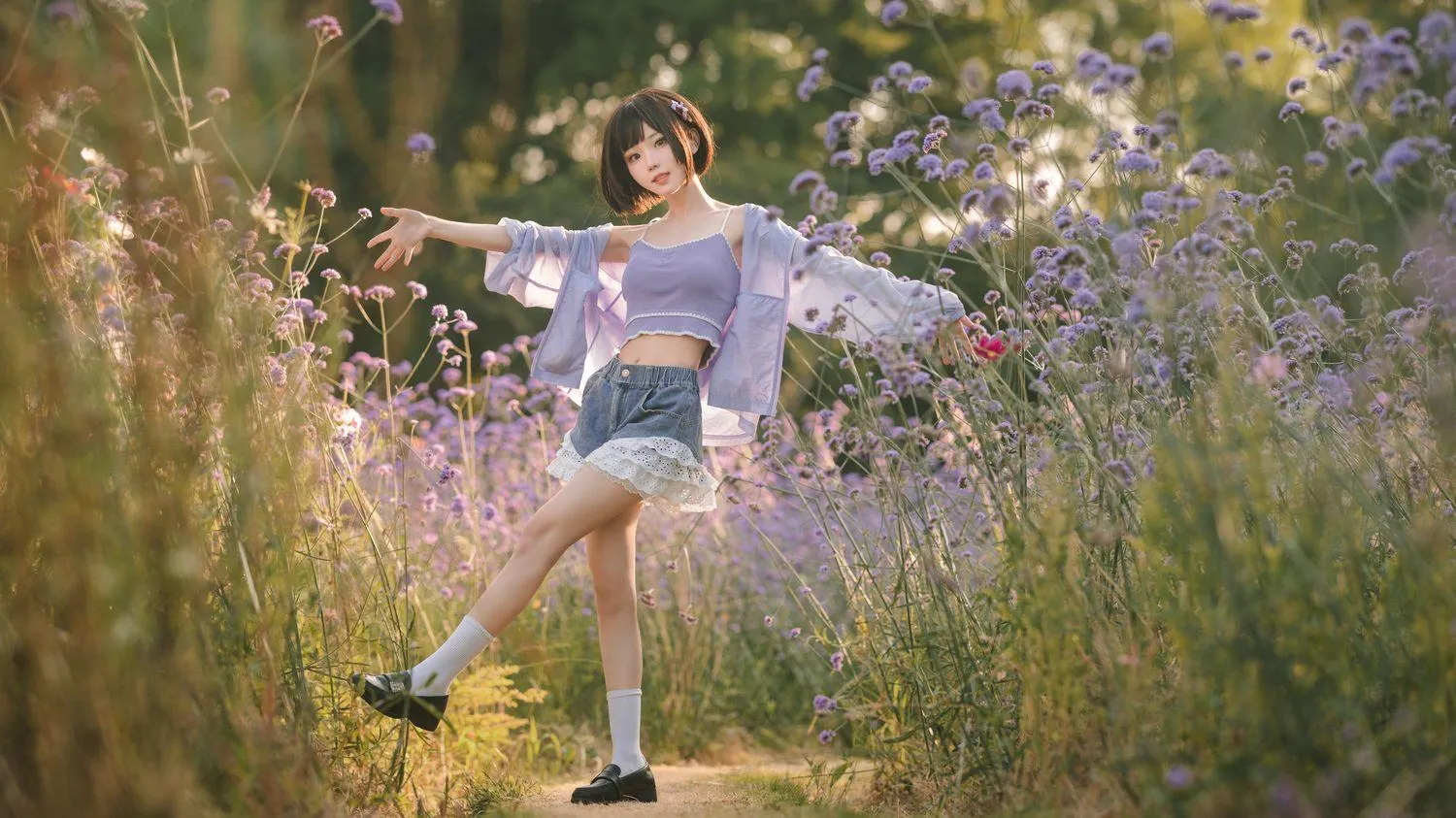 花柒Hana – NO.29 马鞭草 [15P]插图8