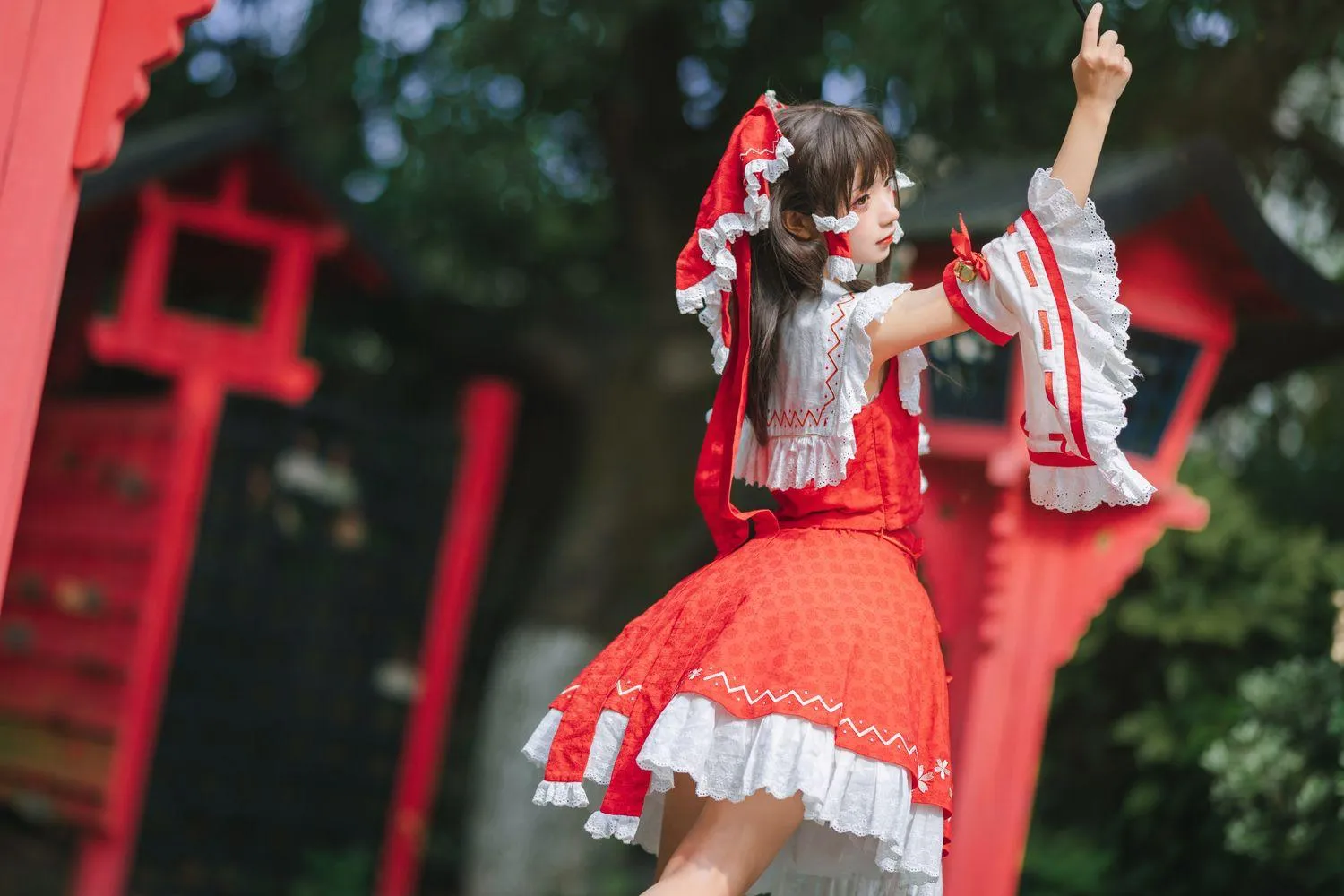 花柒Hana – NO.30 森森仙短款灵梦 [15P]插图6