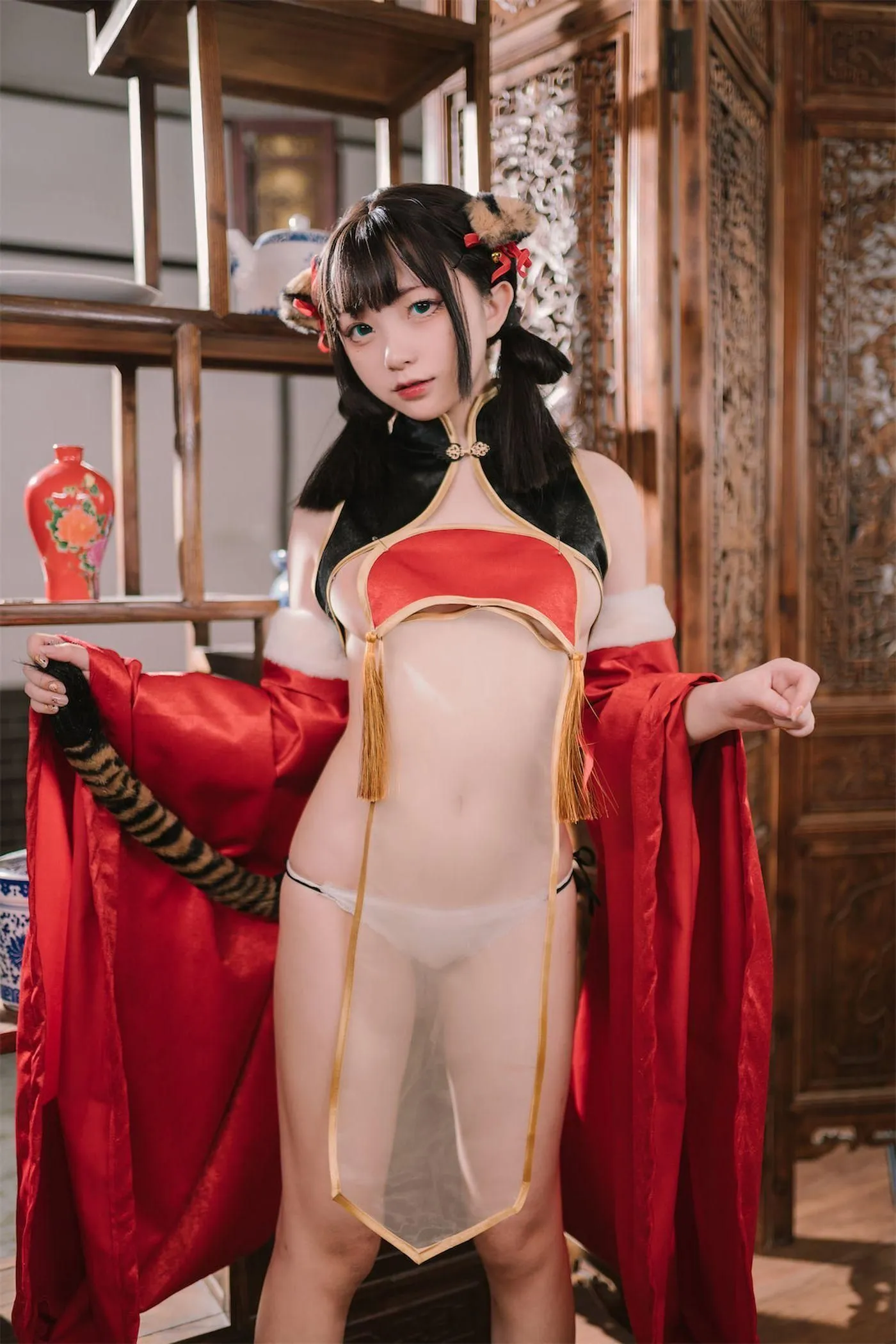 花铃 – NO.01 虎团团 [84P]插图5