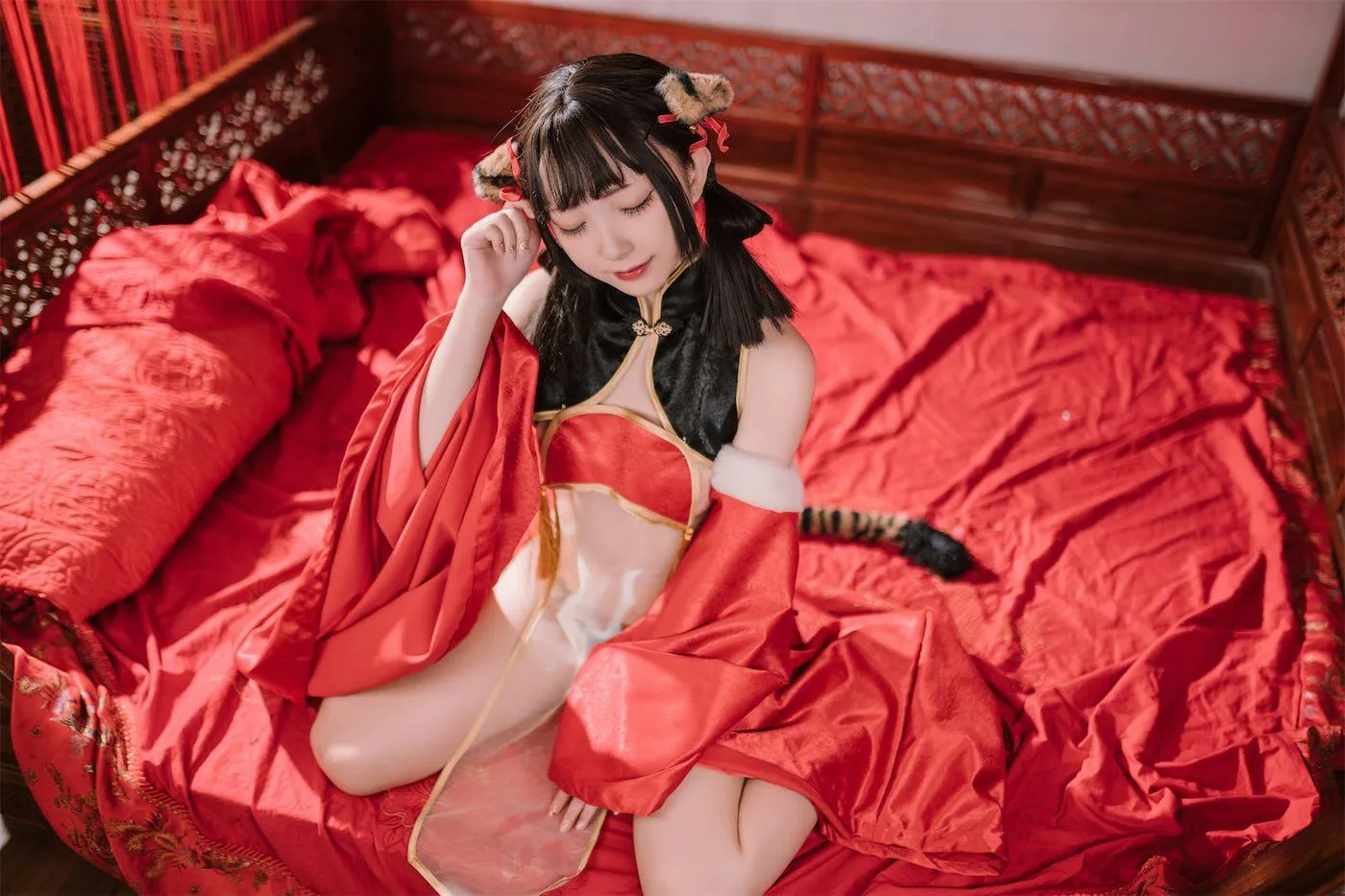 花铃 – NO.01 虎团团 [84P]插图8