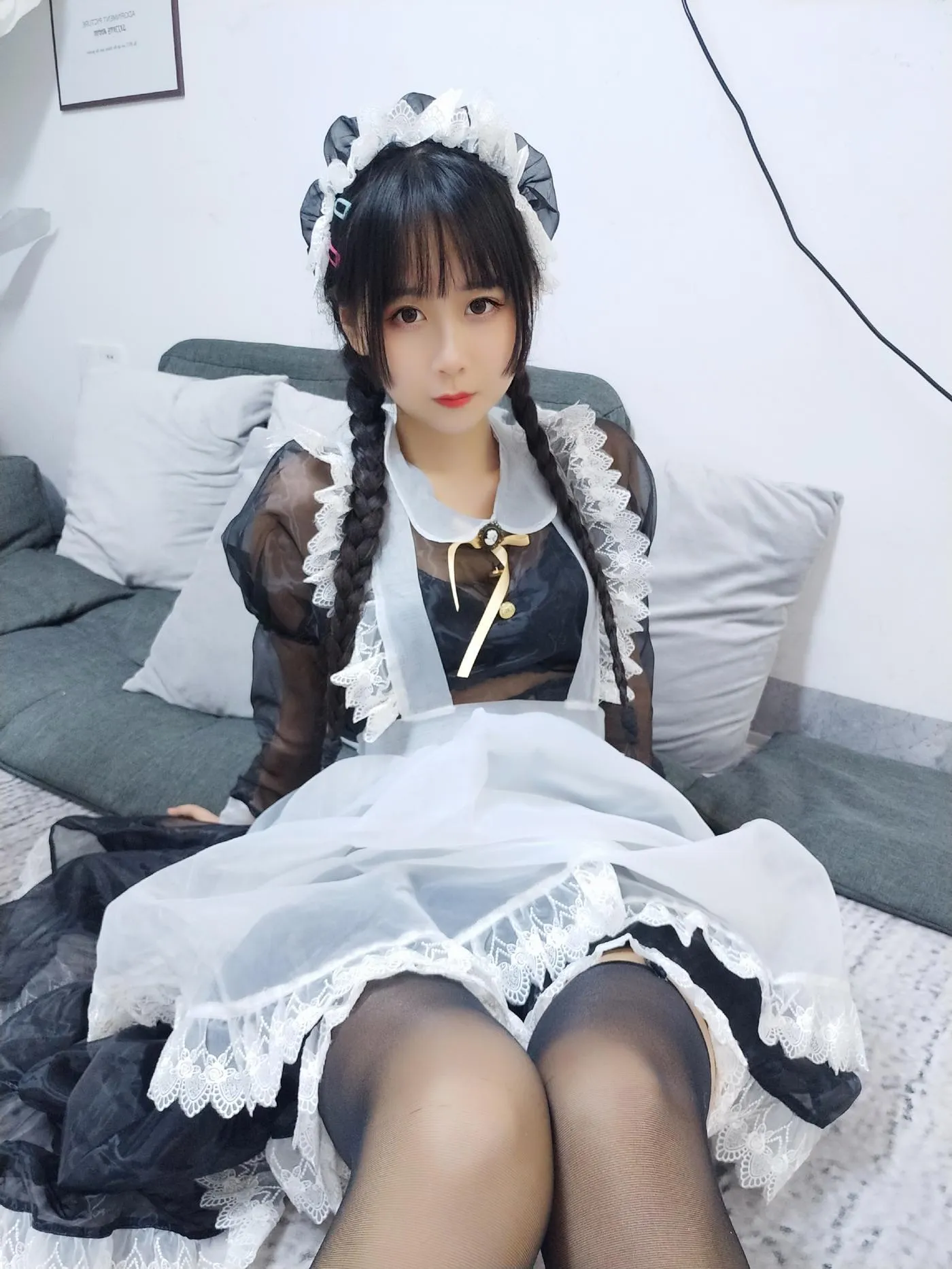 萌芽儿o0 – NO.04 透明女仆自拍 [26P]插图8