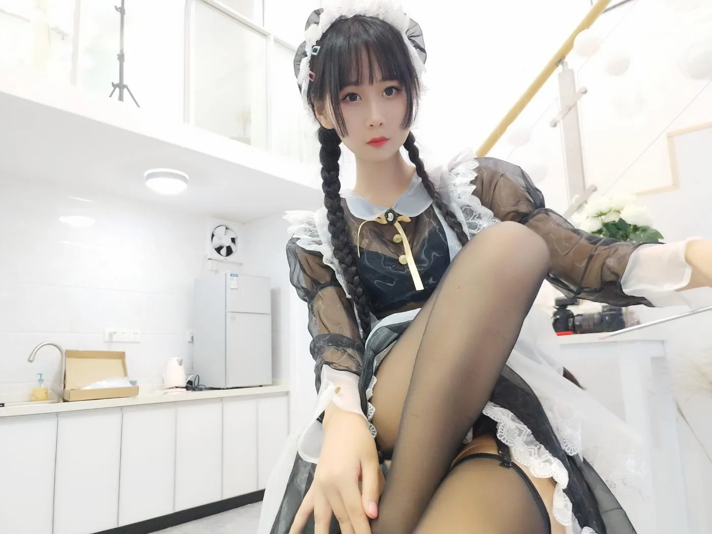 萌芽儿o0 – NO.04 透明女仆自拍 [26P]插图3