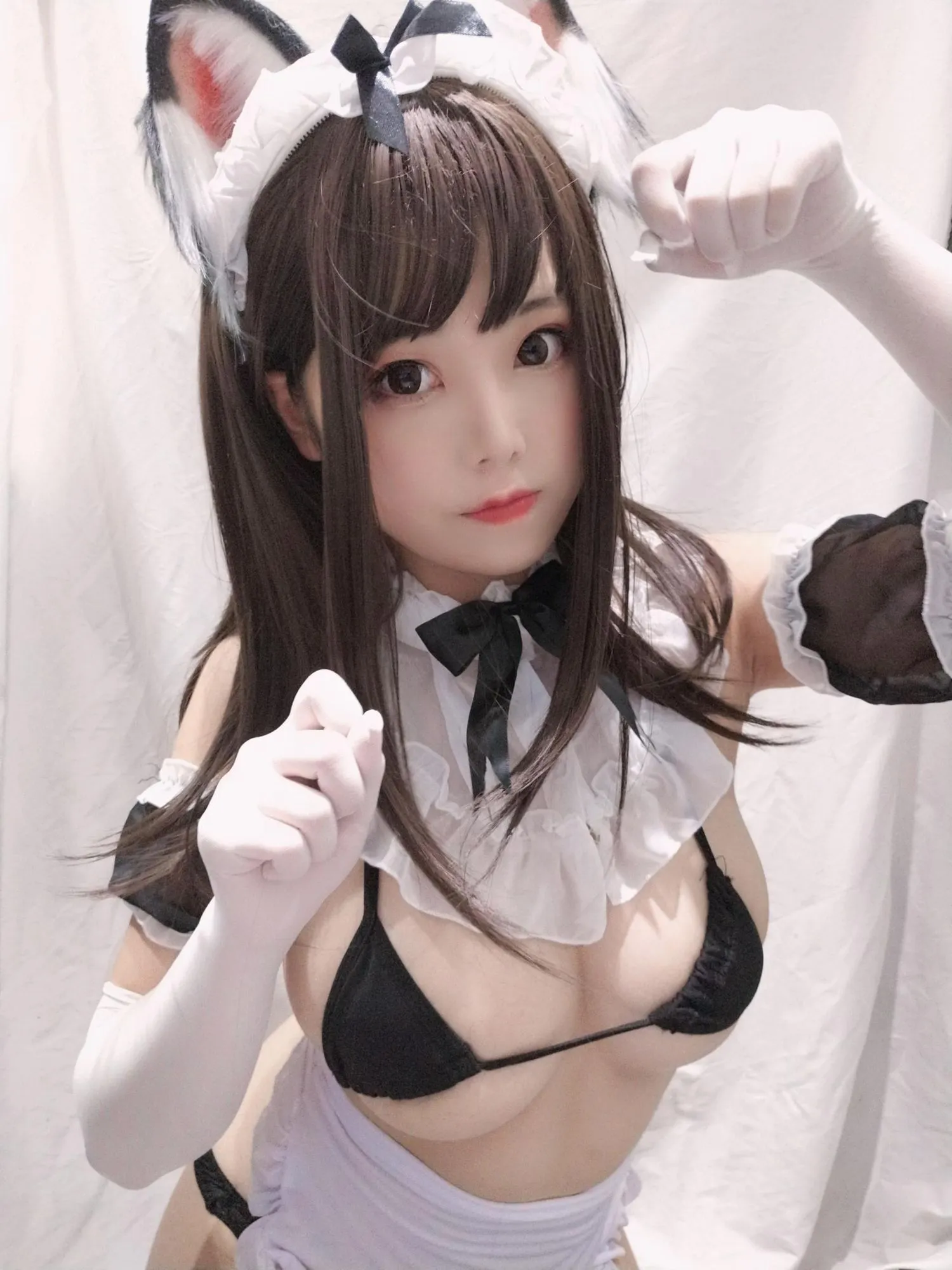 蜜汁猫裘 NO.003 黑白女仆 [25P]插图6