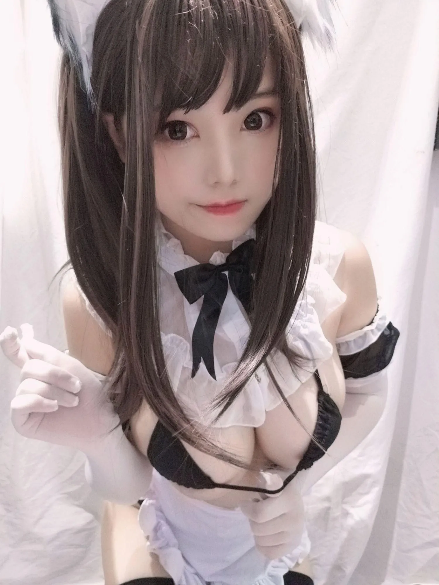 蜜汁猫裘 NO.003 黑白女仆 [25P]插图2