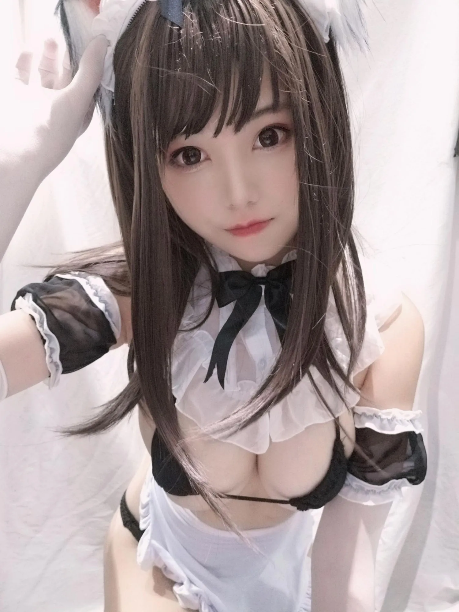 蜜汁猫裘 NO.003 黑白女仆 [25P]插图8