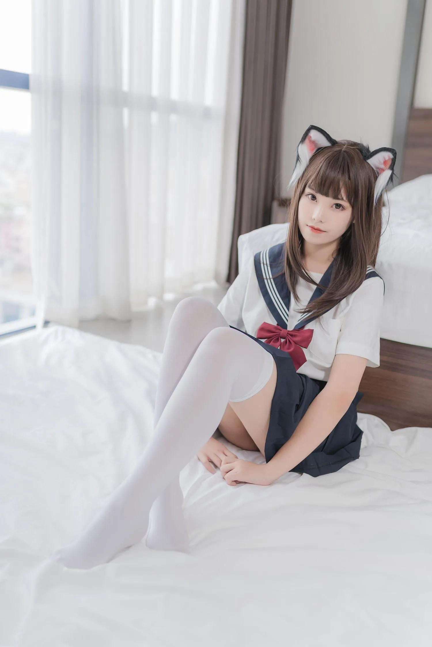 蜜汁猫裘 NO.005 猫耳JK [40P]插图6