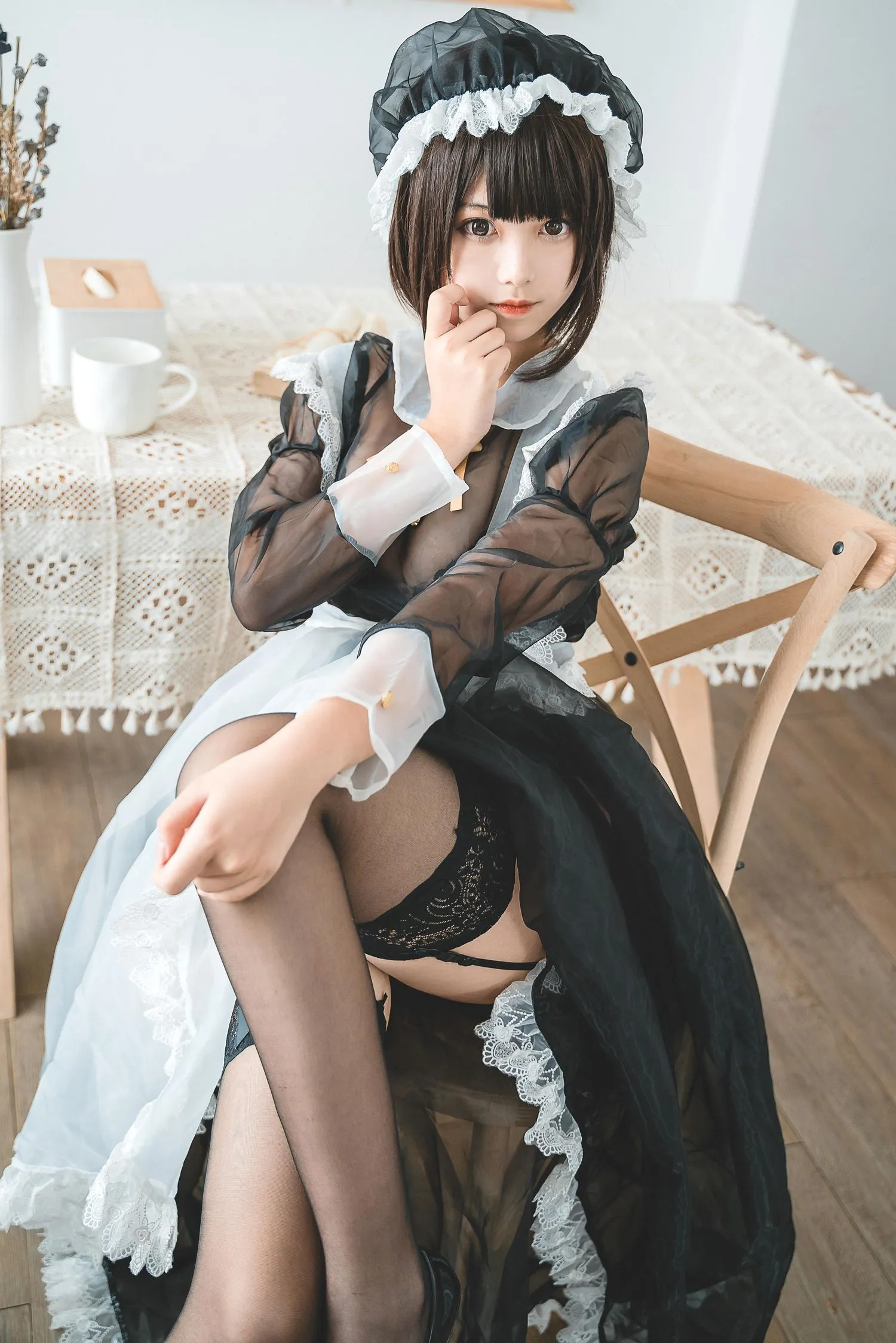 蜜汁猫裘 NO.021 透明女仆 [30P]插图6