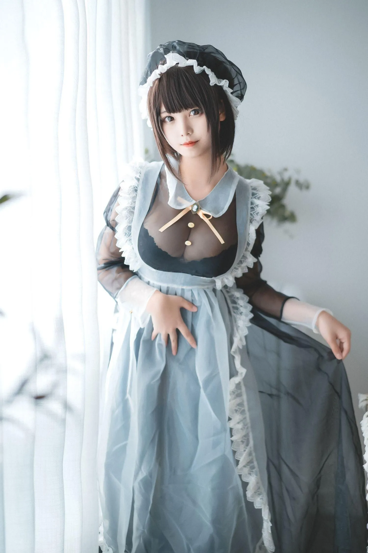 蜜汁猫裘 NO.021 透明女仆 [30P]插图8