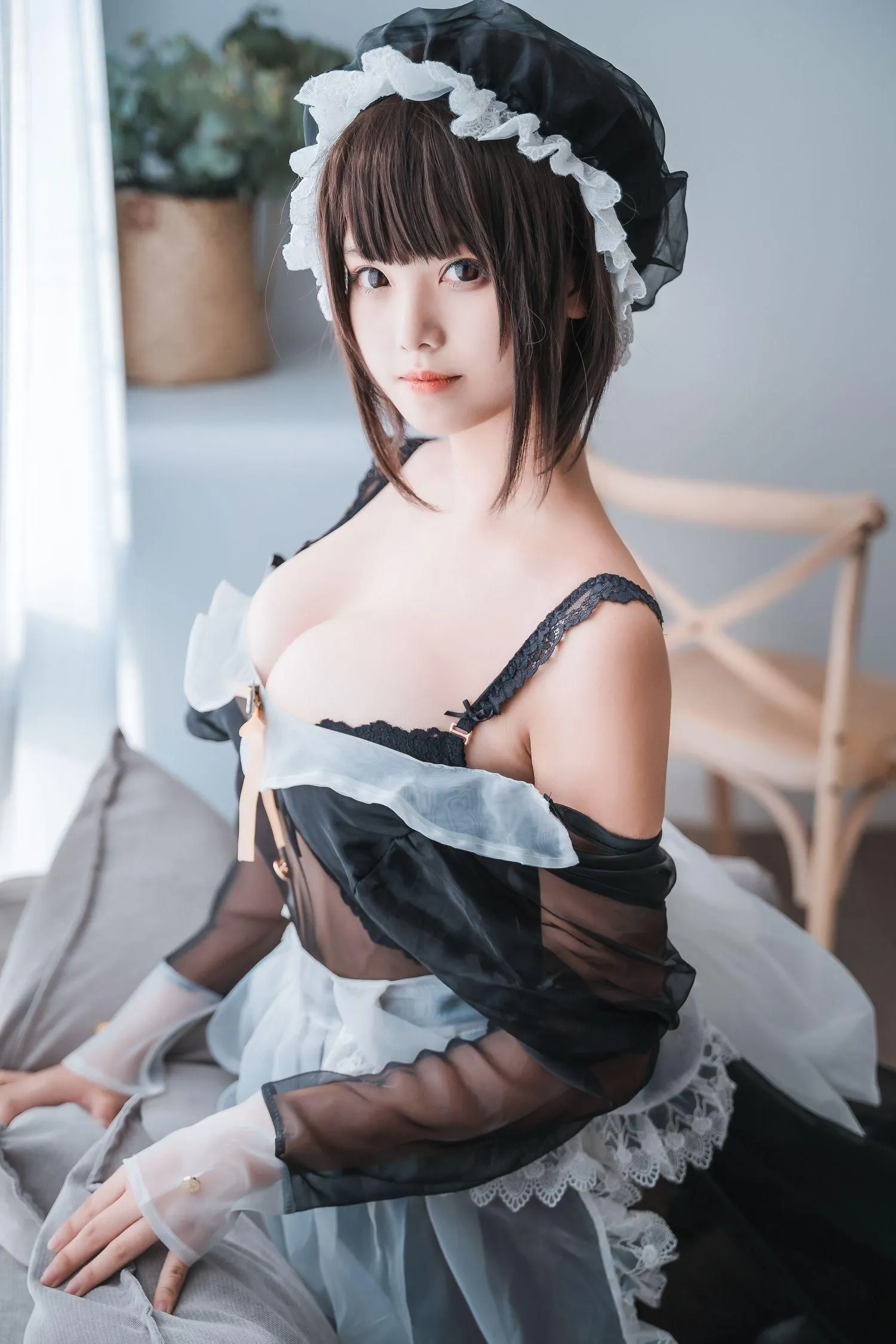 蜜汁猫裘 NO.021 透明女仆 [30P]插图9