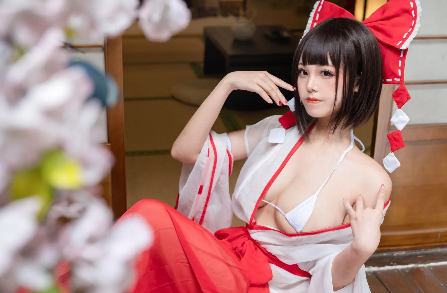 蜜汁猫裘 NO.043 透明巫女姐姐-正片 [41P]插图5