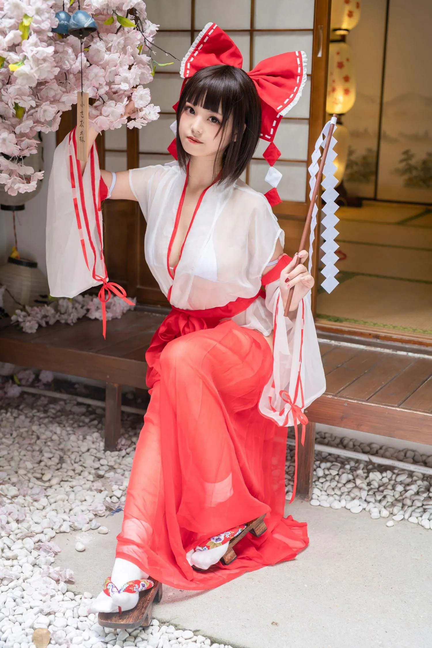 蜜汁猫裘 NO.043 透明巫女姐姐-正片 [41P]插图2